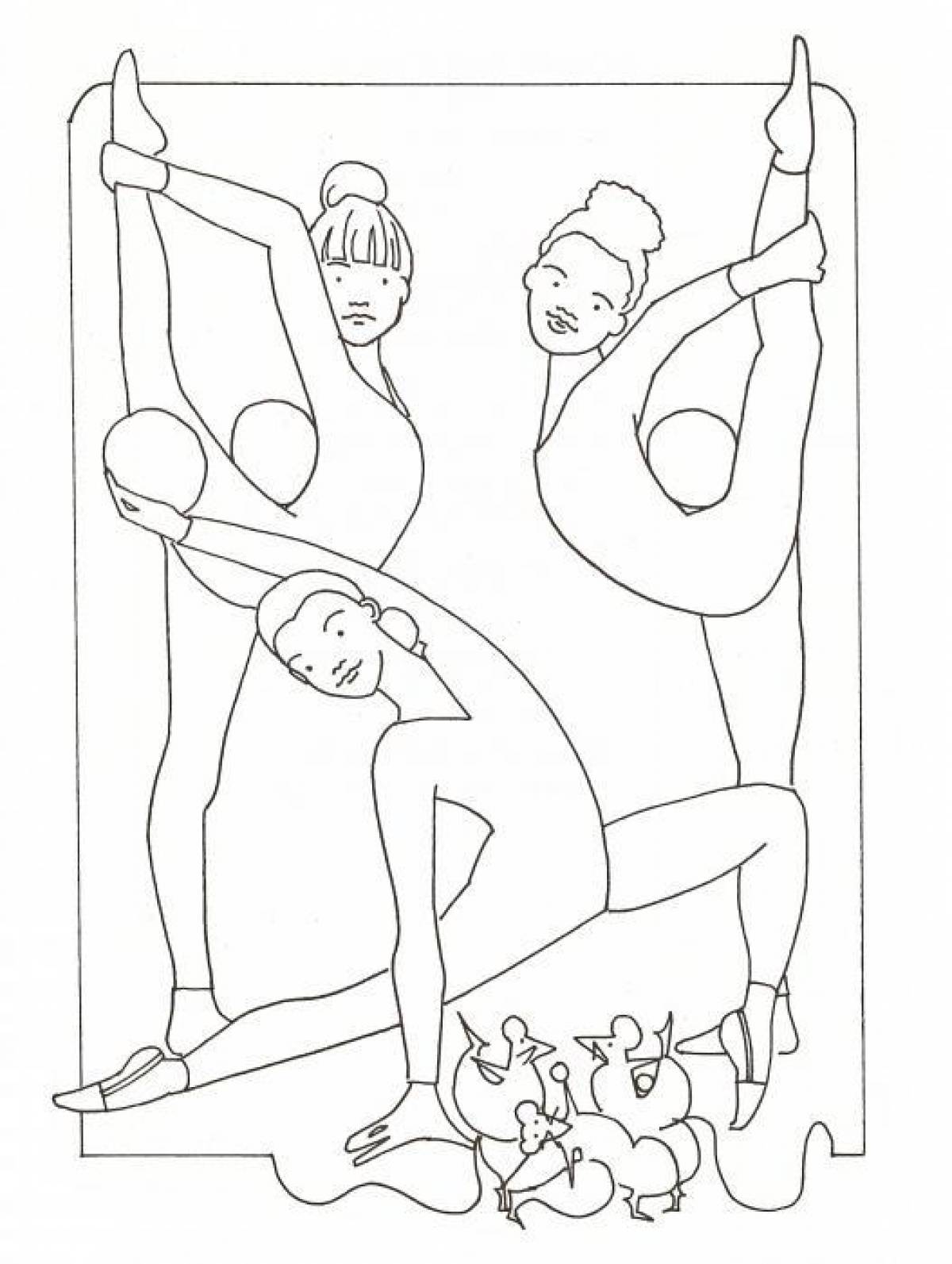 Рисунок на тему акробатика