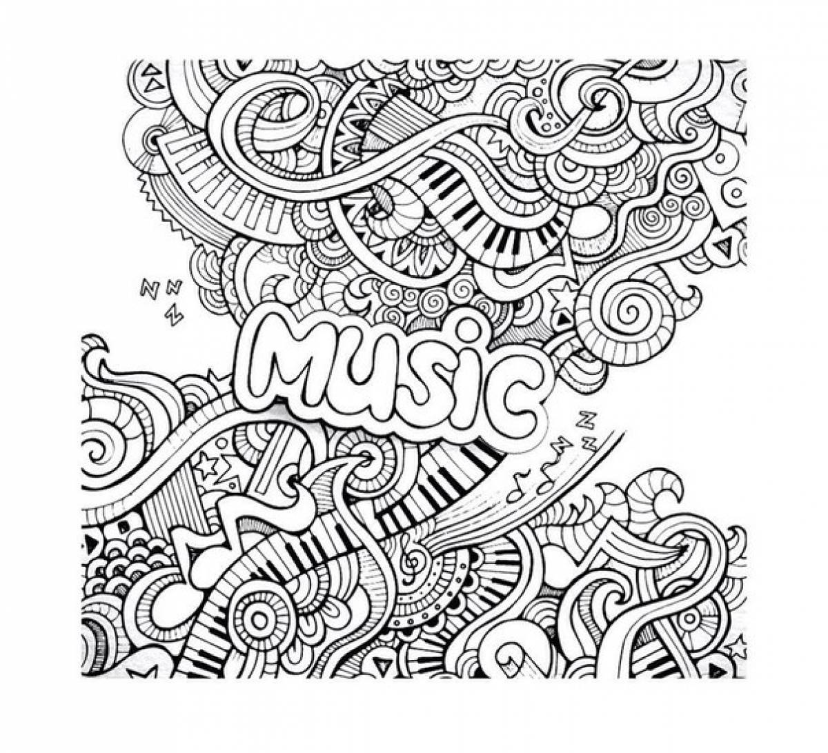 Рисунки для музыки в тетради