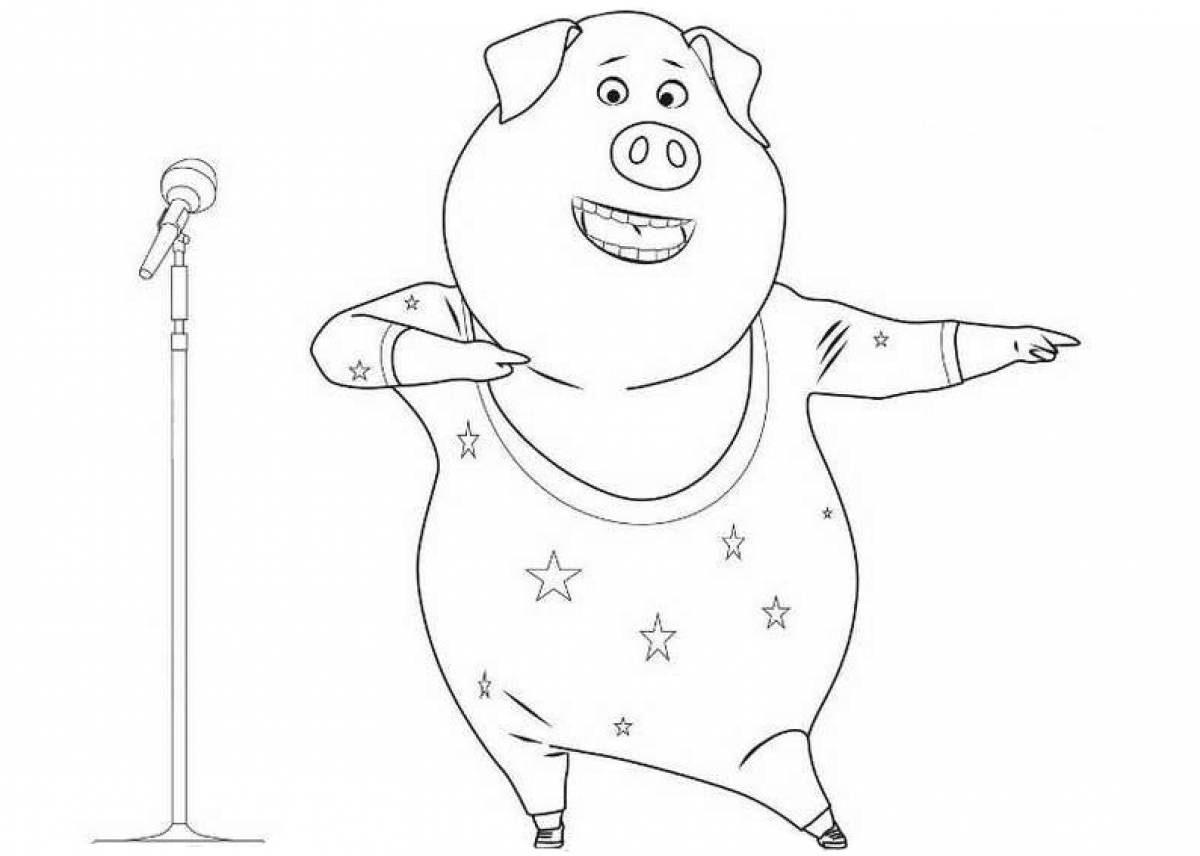 Sing coloring page