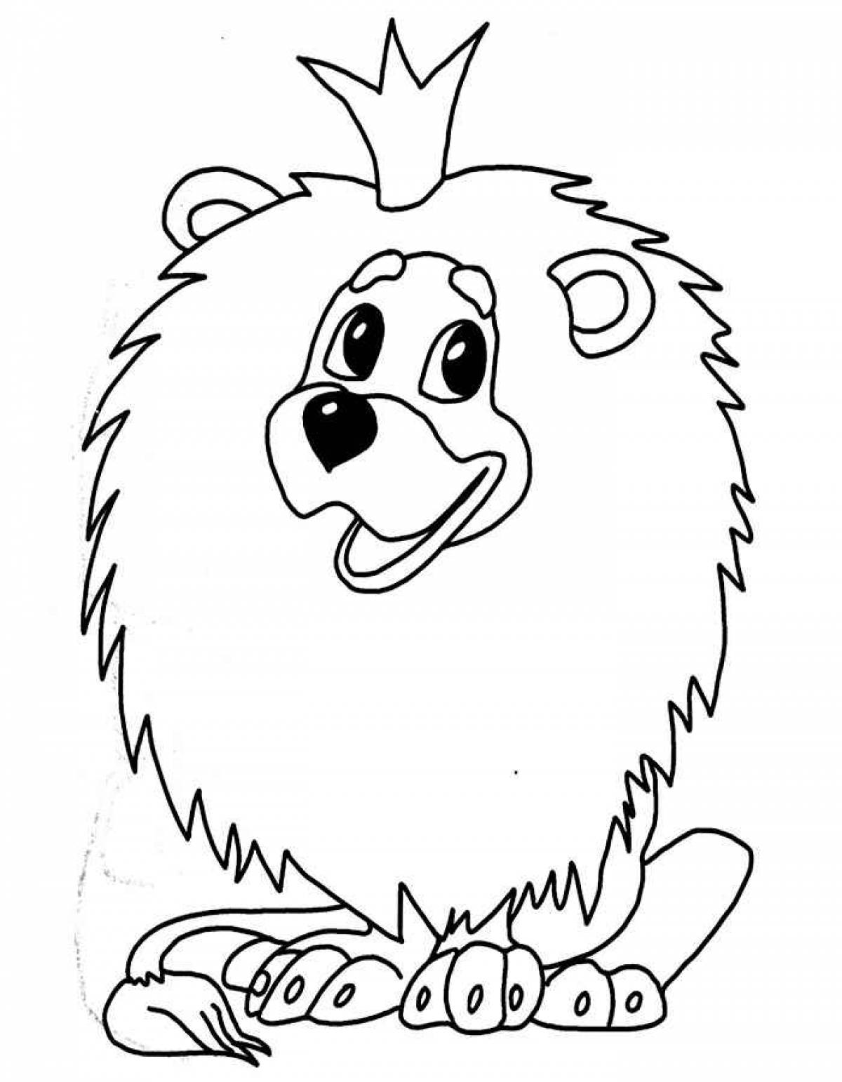 Hairy lion