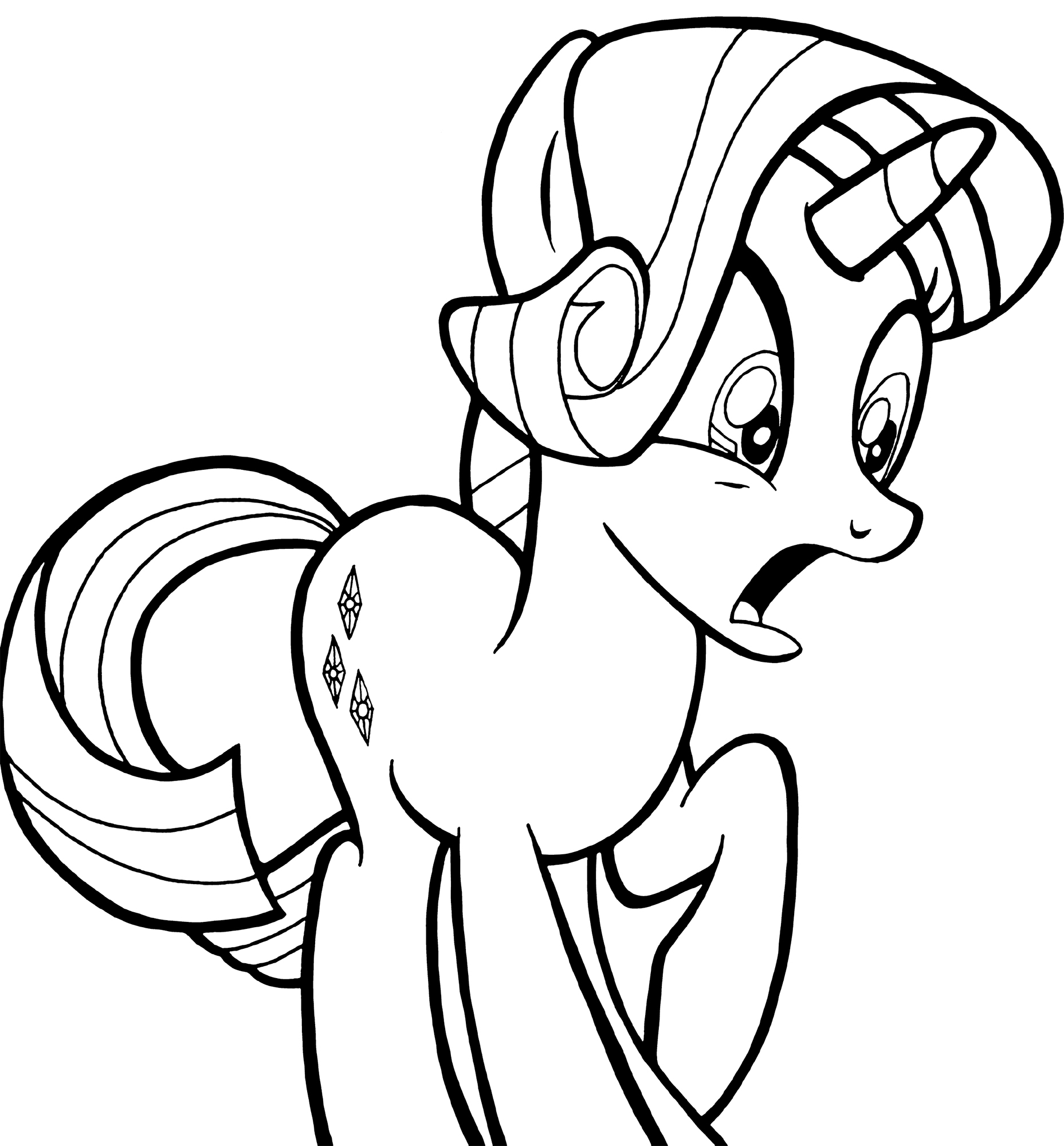 Ponyville printable coloring book