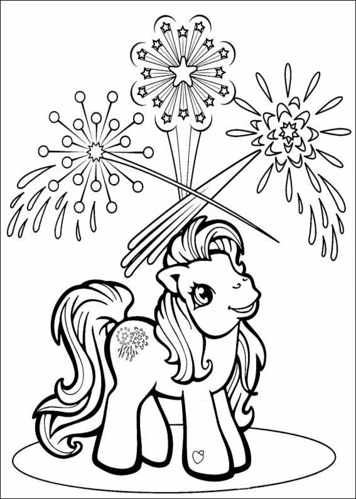 Ponyville pony coloring pages