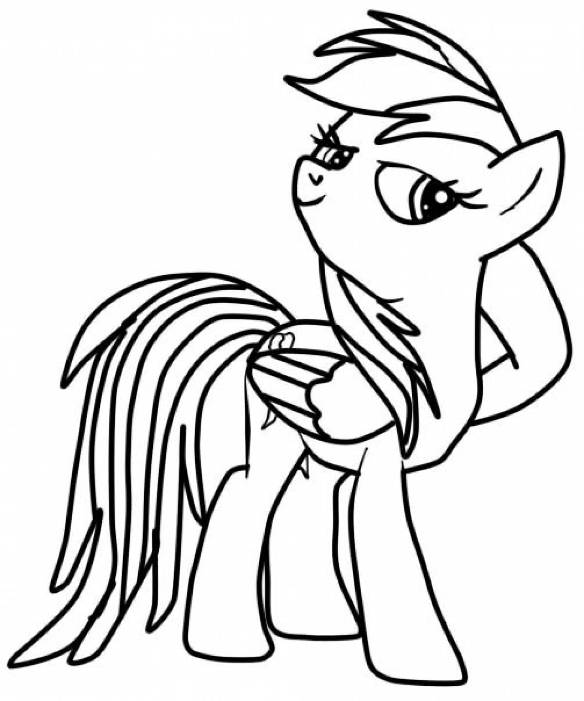 Pony coloring pages to print