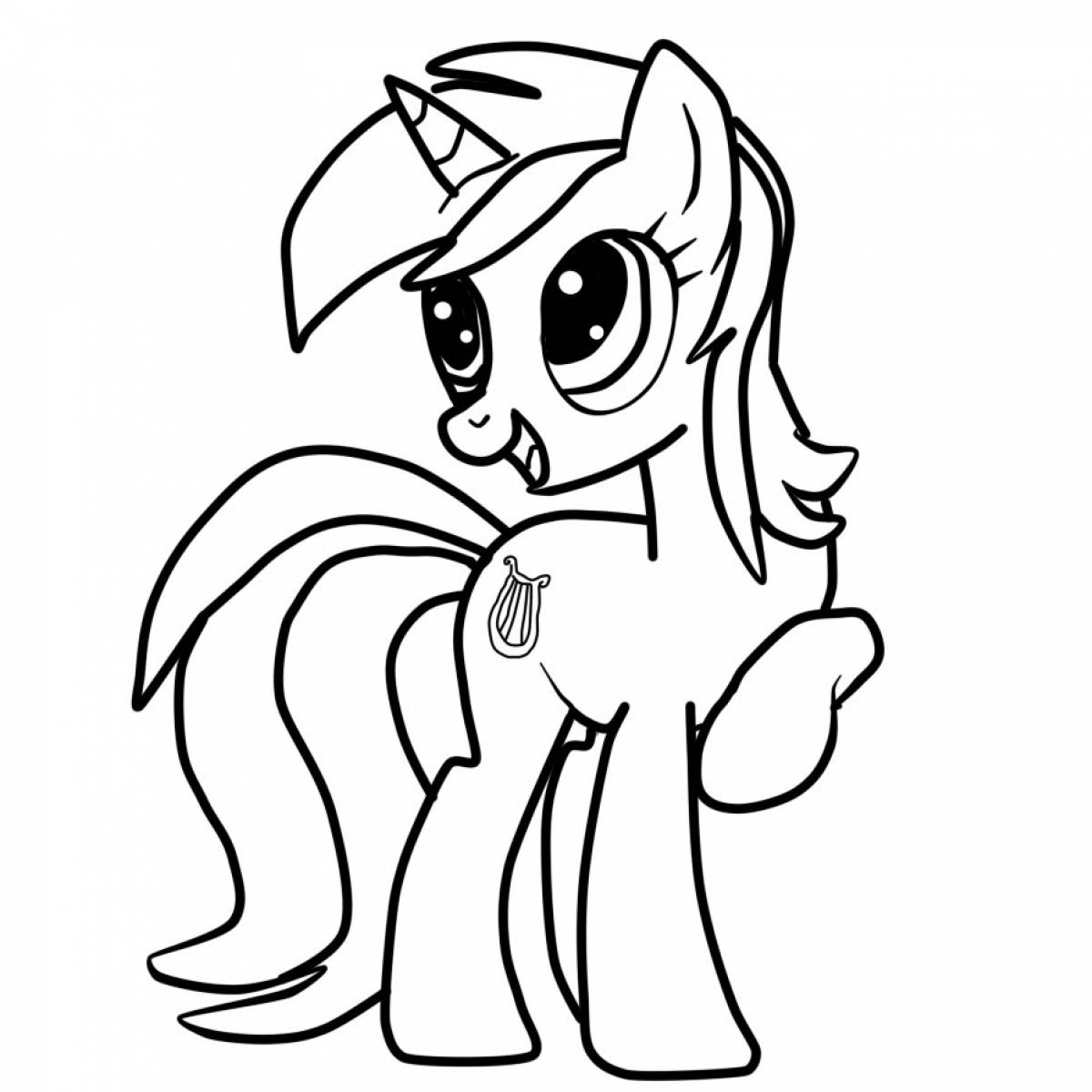 Ponyville coloring page