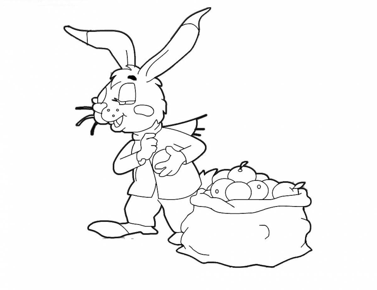 Bunny with a bag