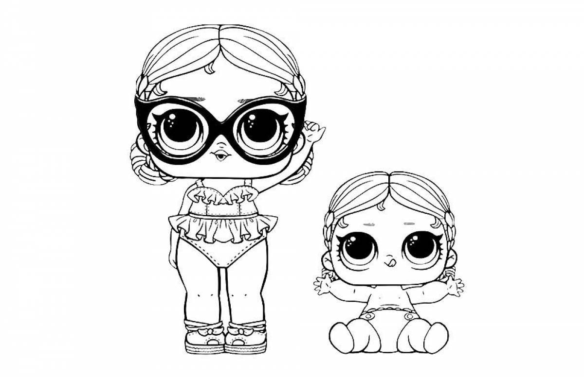 Doll lol confetti pop with glasses