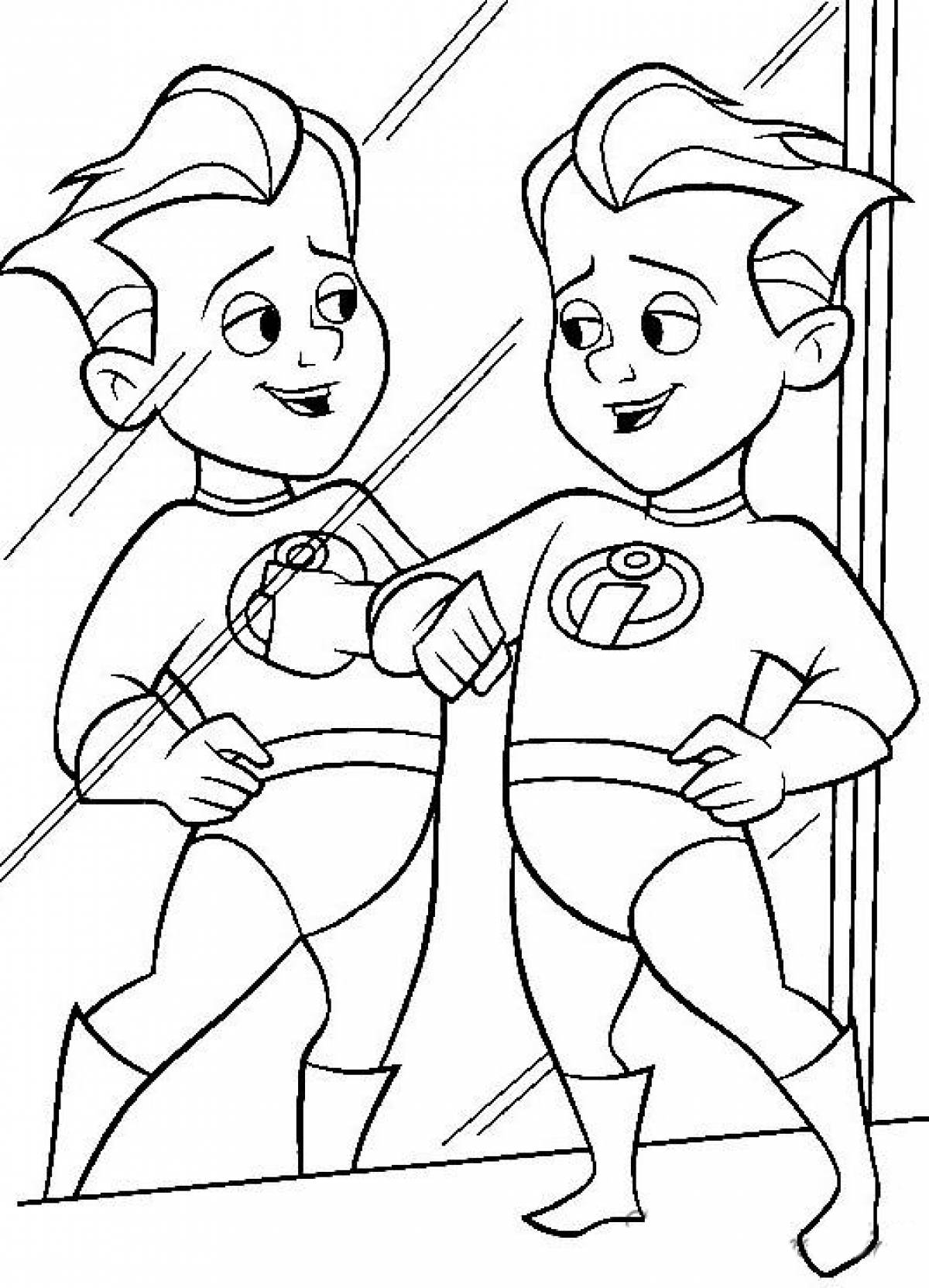 Раскраски для мальчиков Суперсемейка