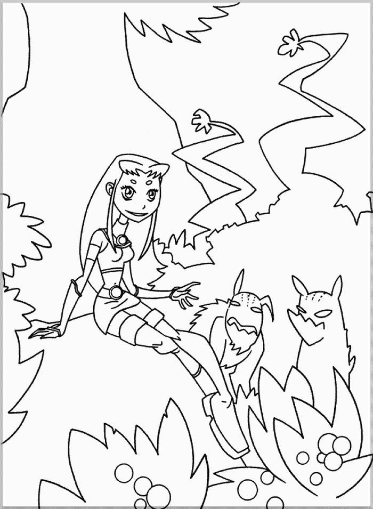 Teen Titans coloring page
