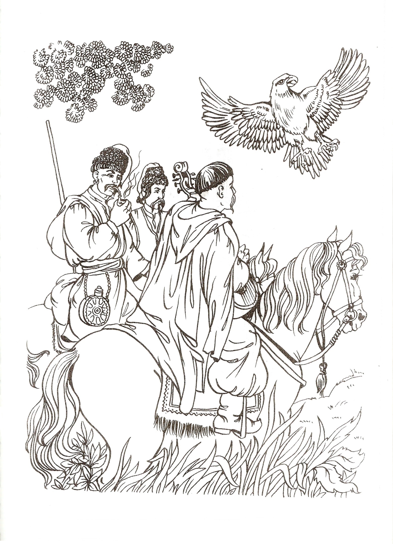 Cossacks on horseback