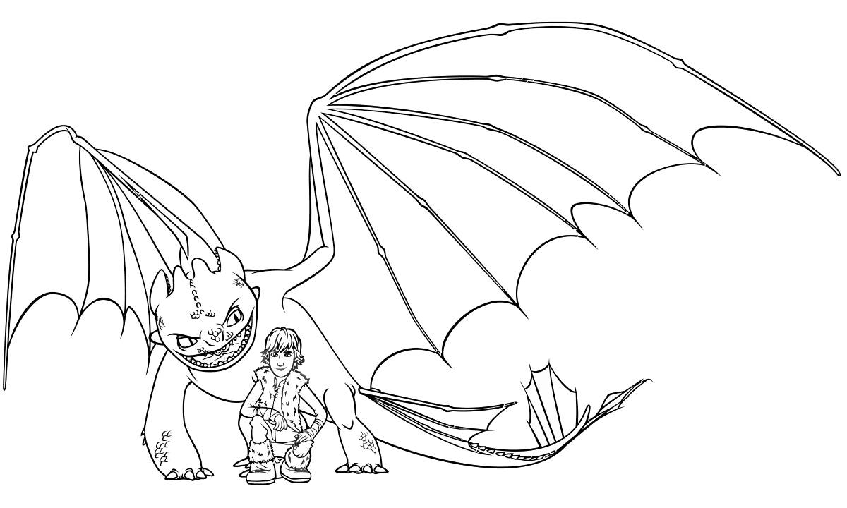 Toothless coloring pages printable