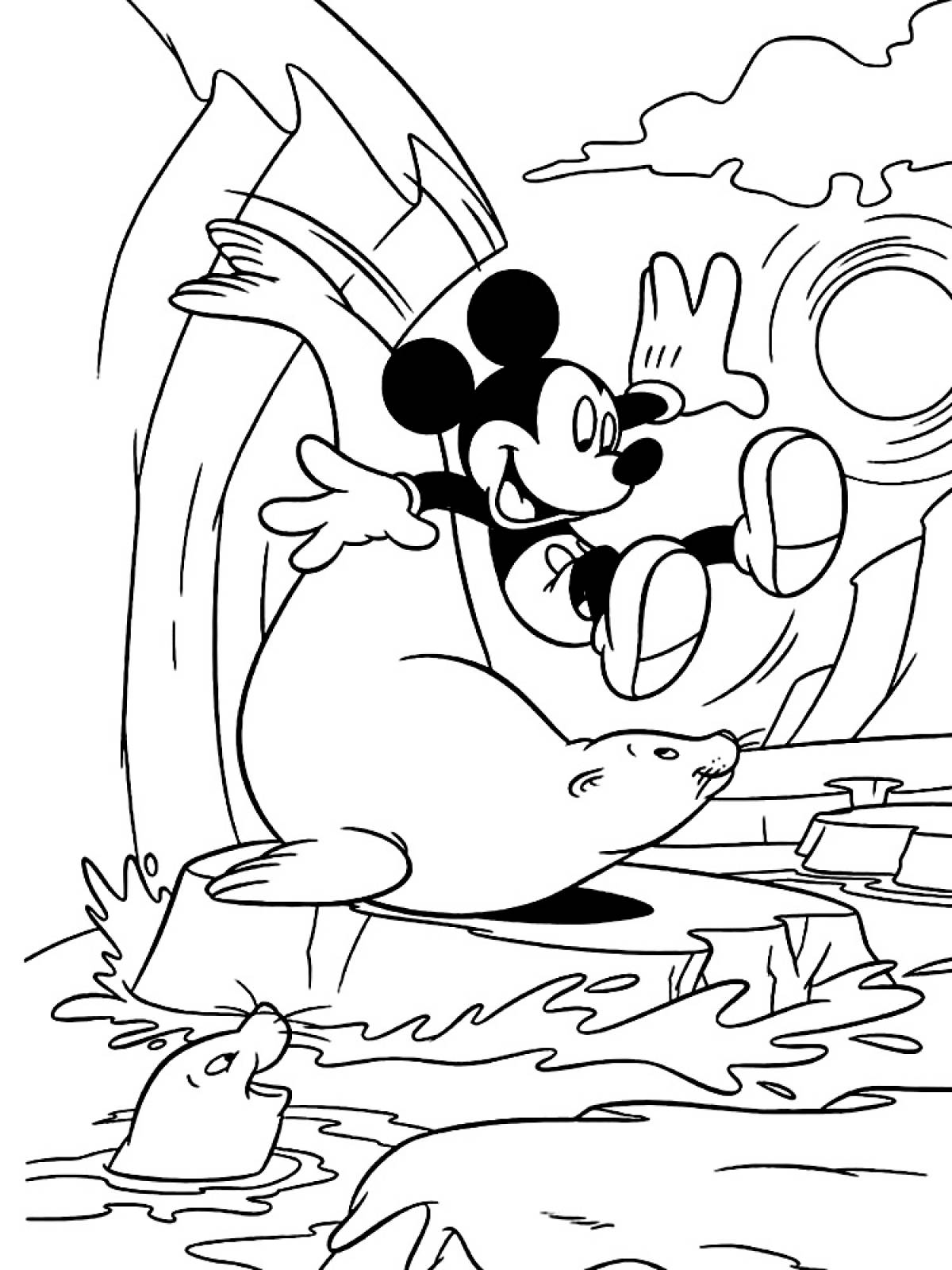 Mickey and the seal