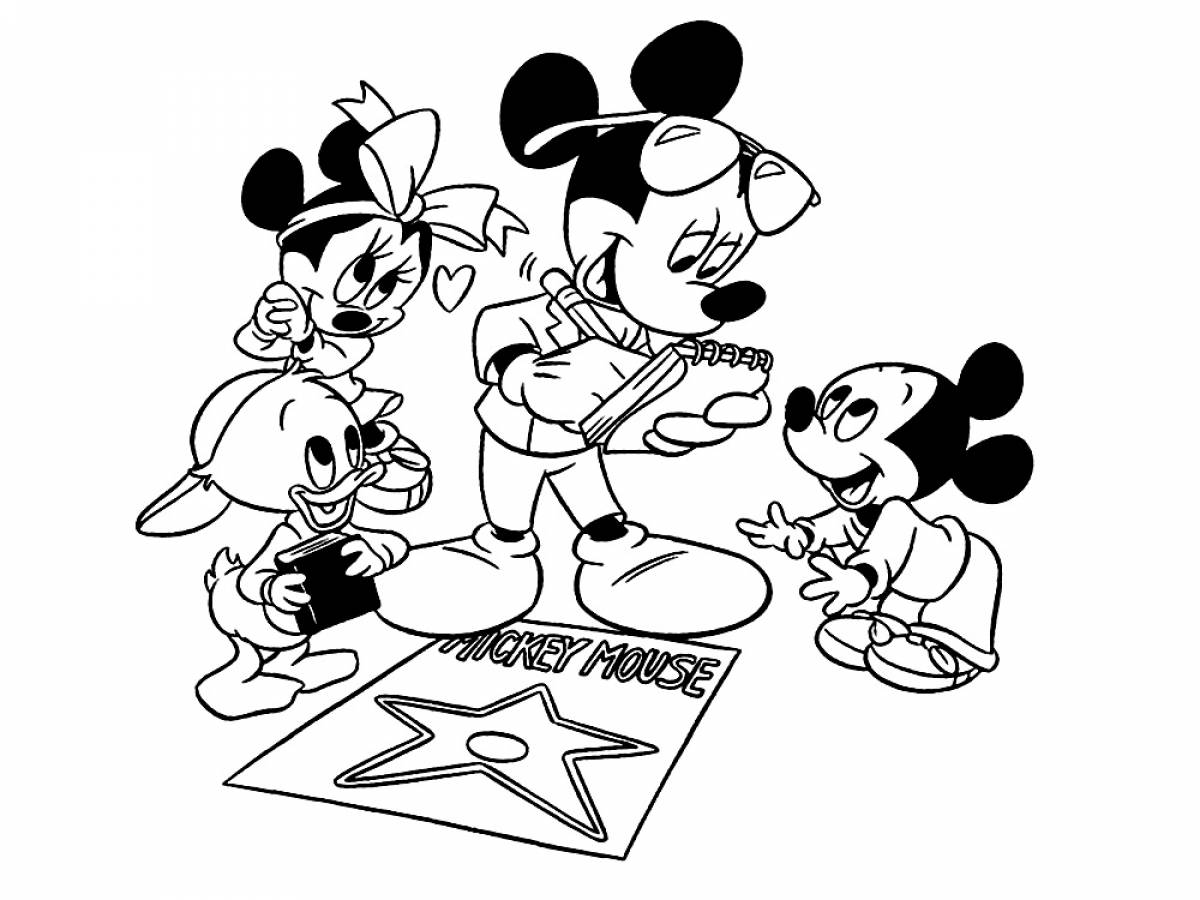 Раскраски Микки Мауса и его друзей