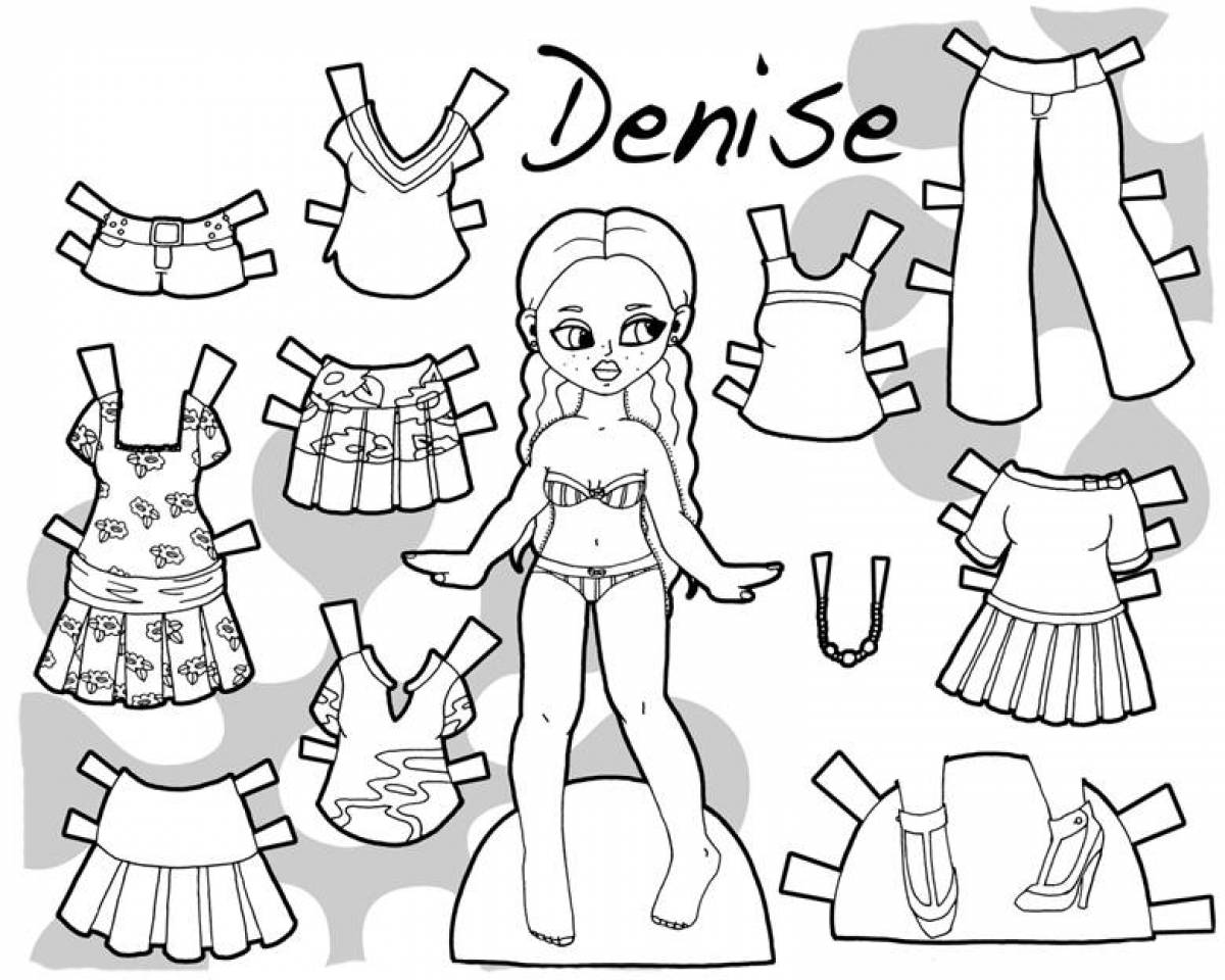 Denise paper doll