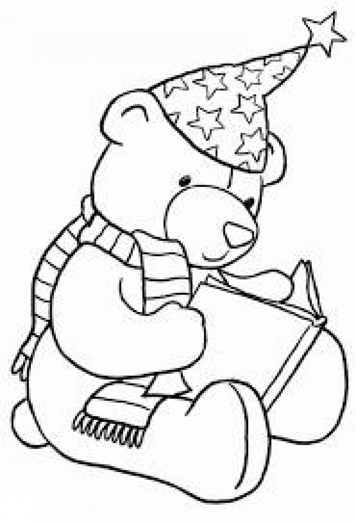 Photo Teddy bear with a book