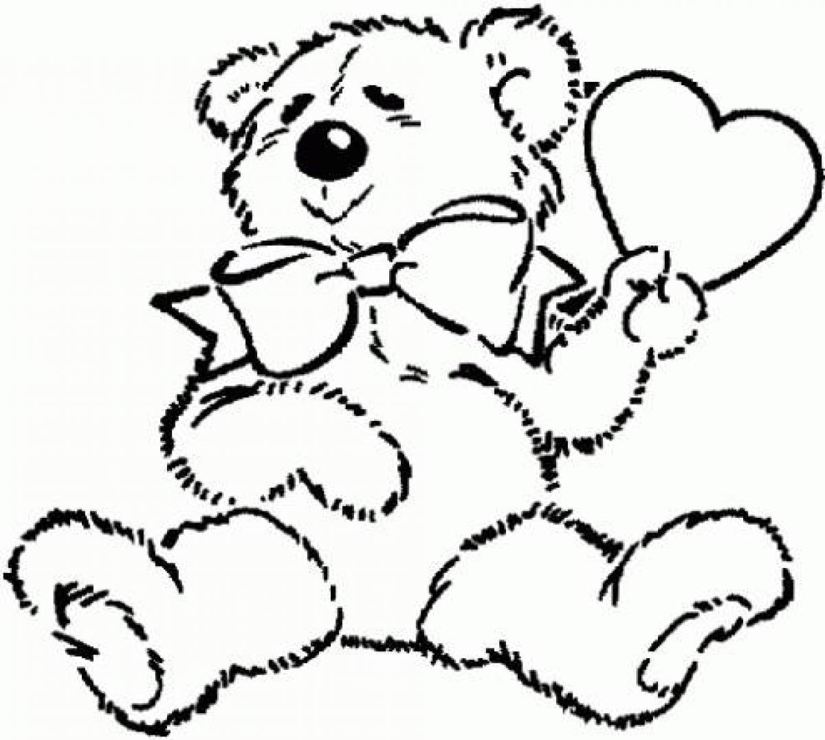Photo Teddy bear with a bow
