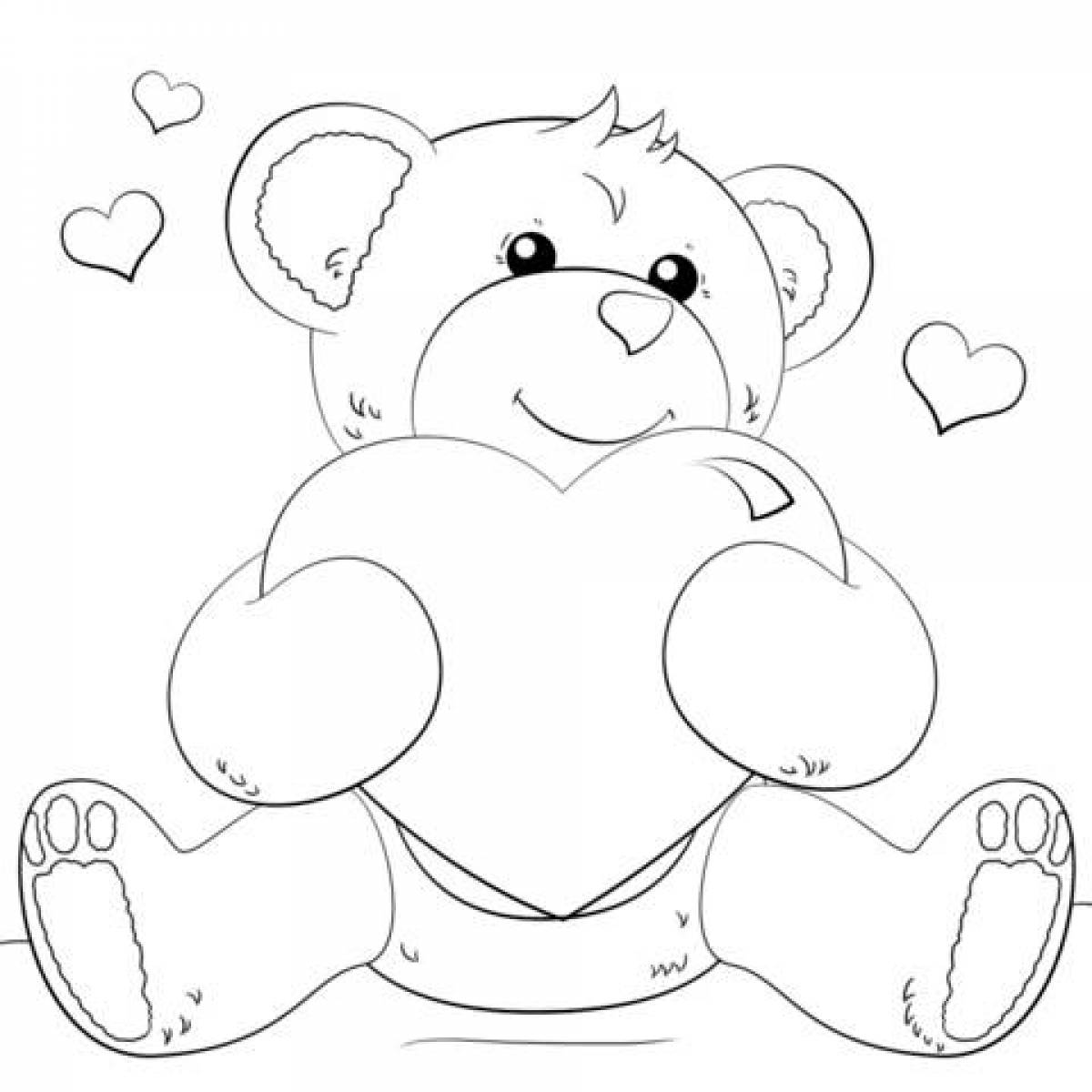Photo Teddy bear with a heart