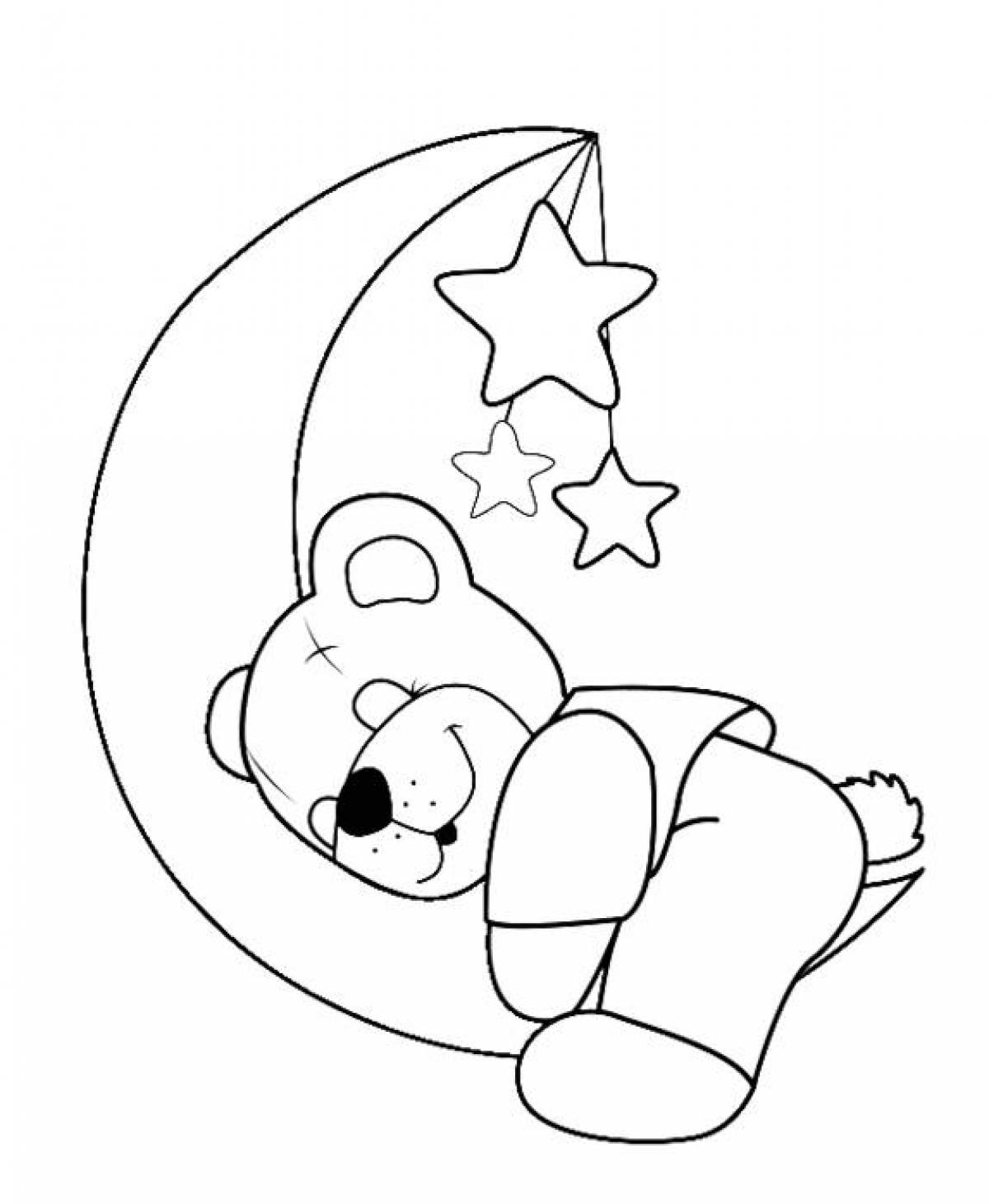 Photo Teddy bear on the moon