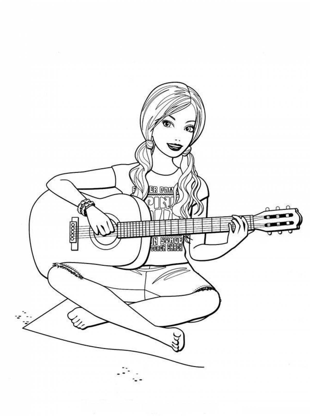 Фото Девушка с гитарой