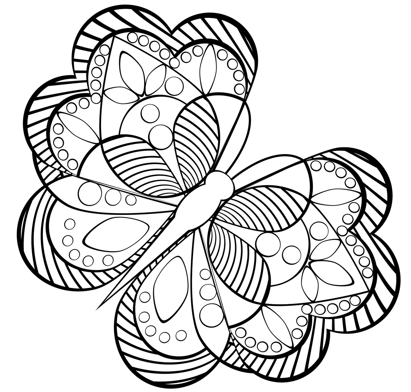 Photo Antistress coloring pages for girls