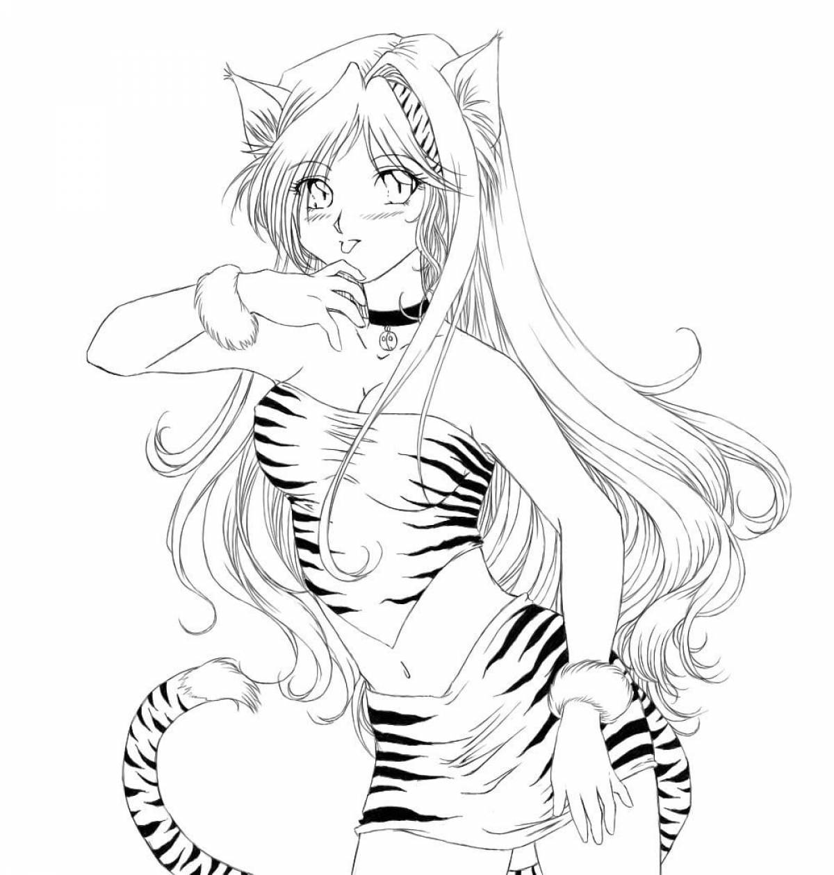 Photo Anime tigress girl