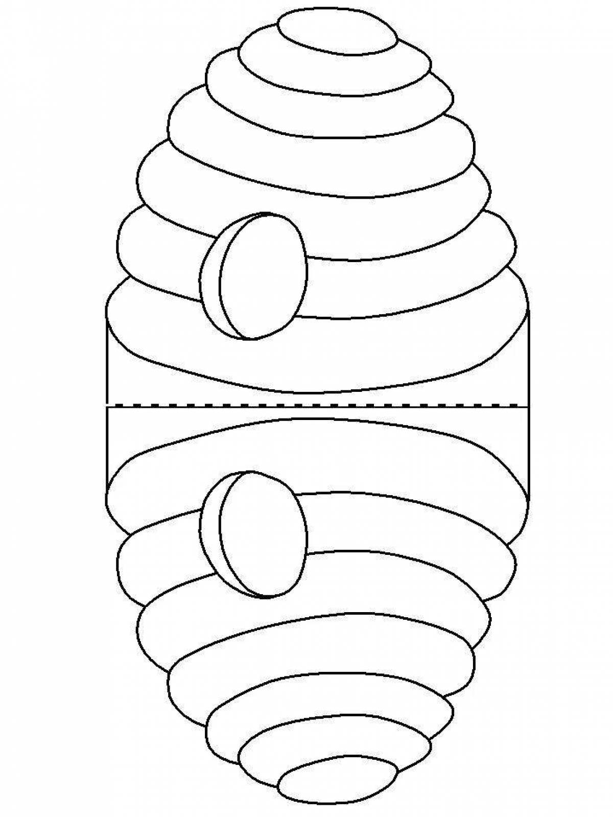 Улей раскраска