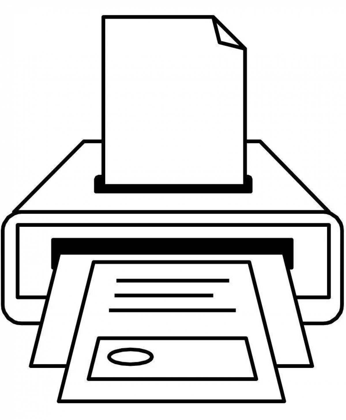 Картинки для мини принтера черно белые. Раскраска принтер. Принтер зарисовка. Принтер раскраска для детей. Для распечатки на принтере.