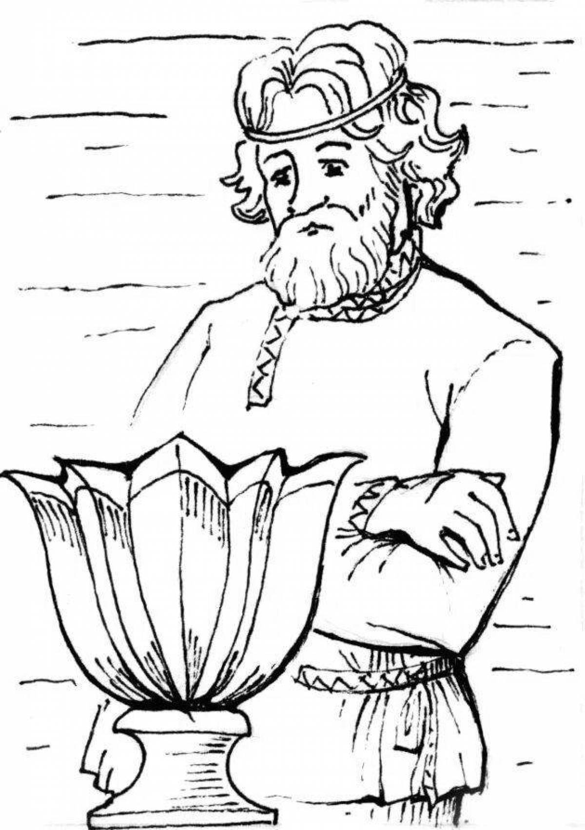 Иллюстрация к каменному цветку Бажова