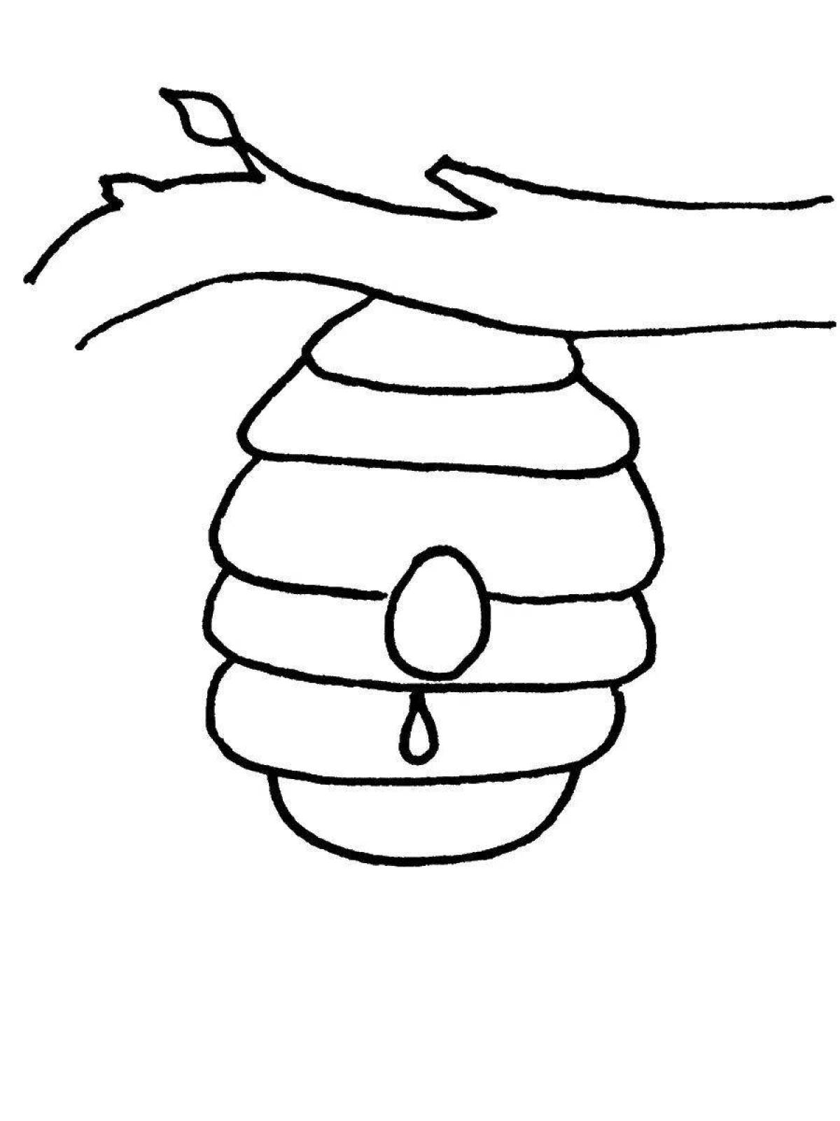 Great beehive coloring book