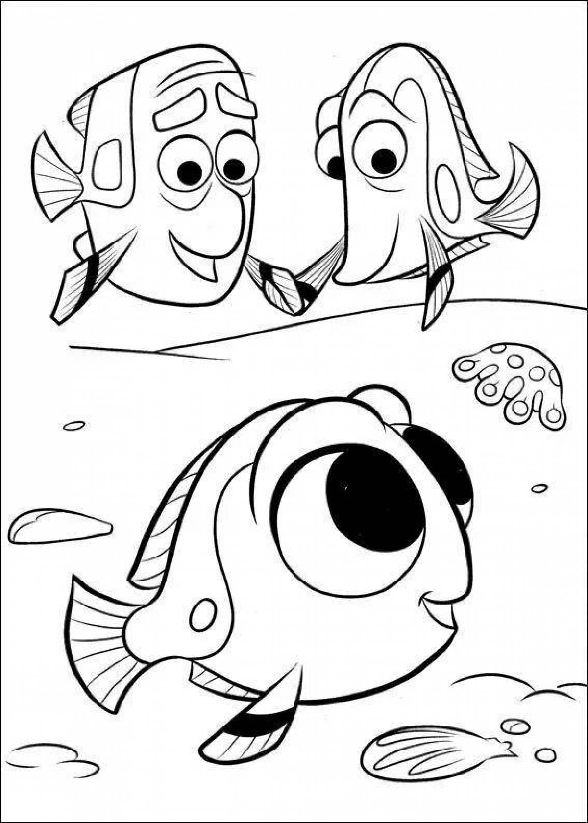 Attractive dory coloring