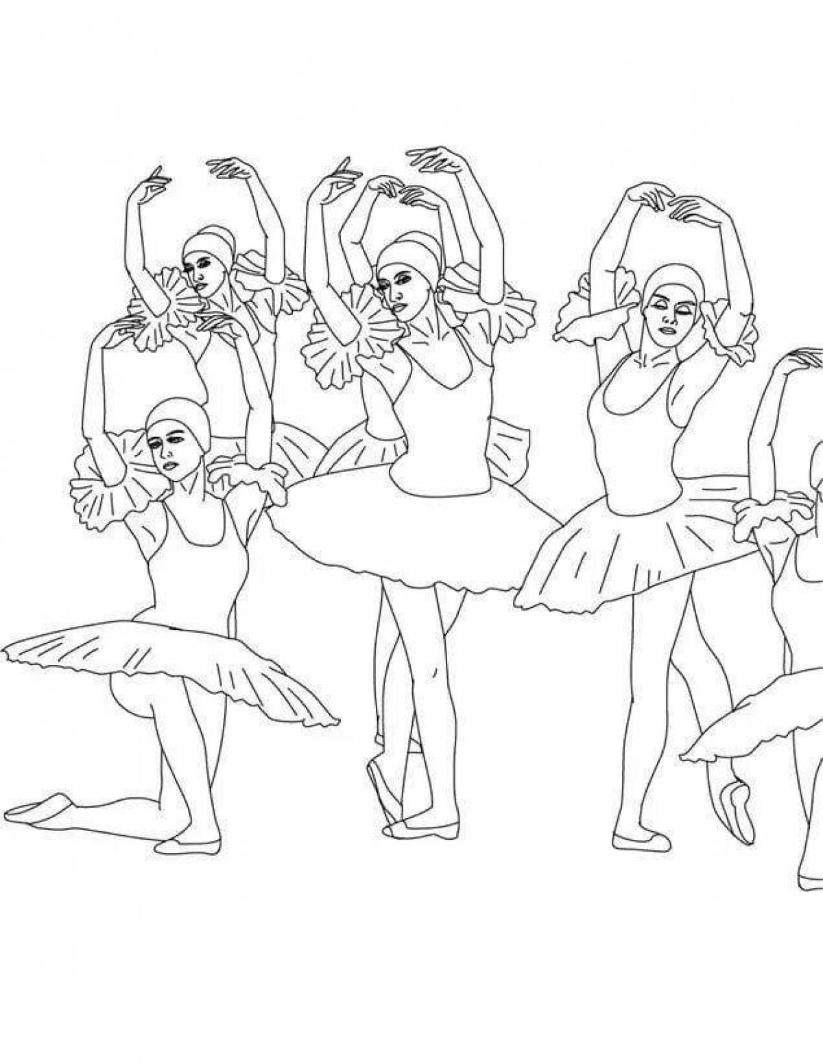 Holiday dance coloring