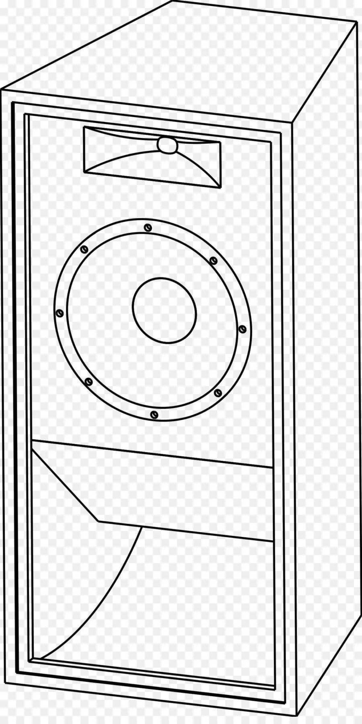 Decorated column coloring page