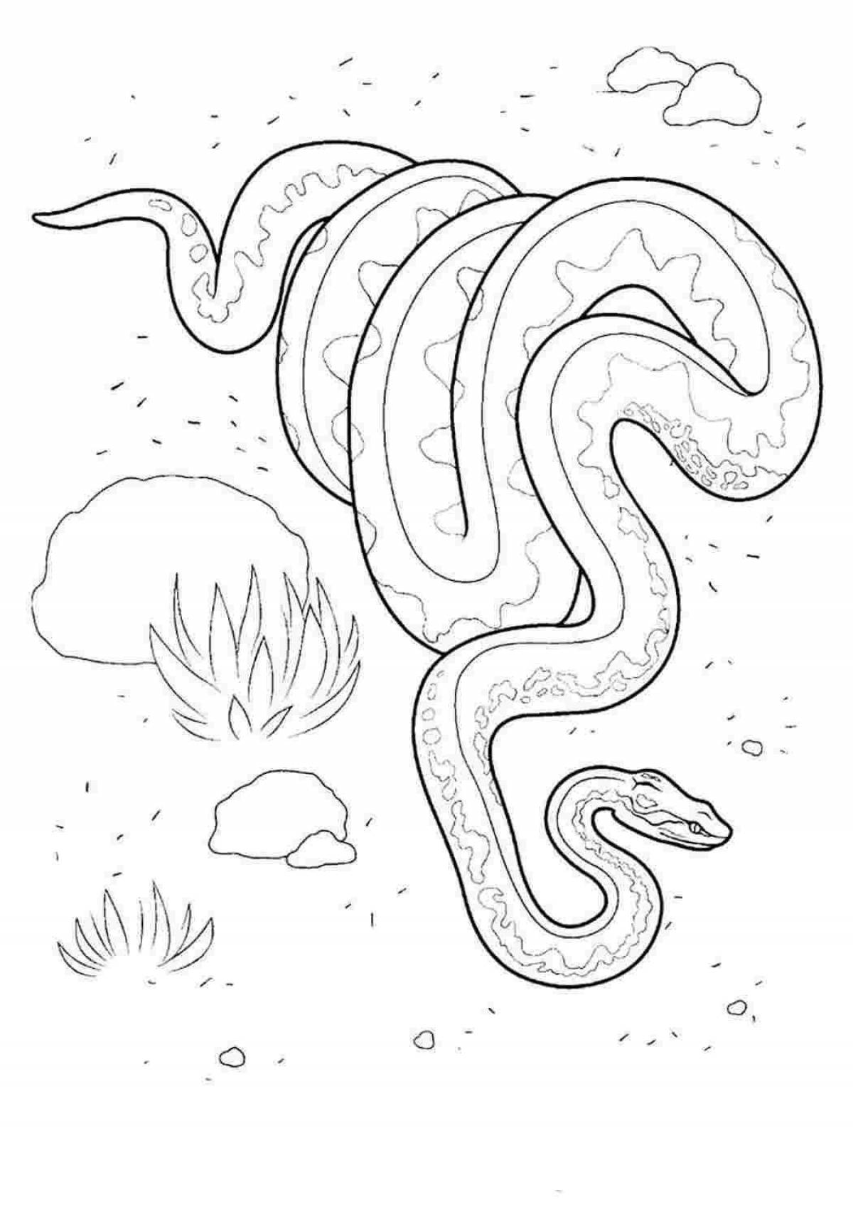 Coloring page joyful python