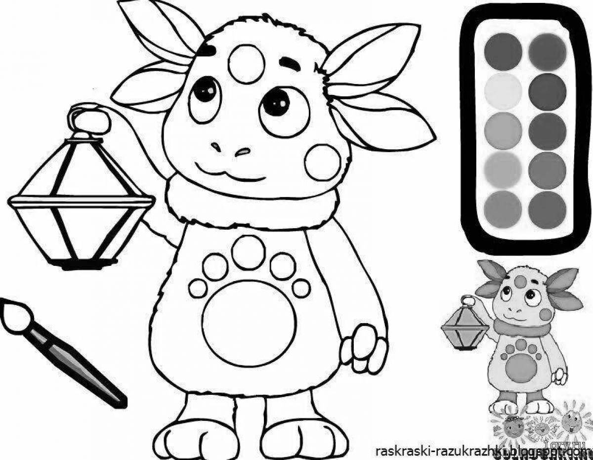 Entertaining coloring game play