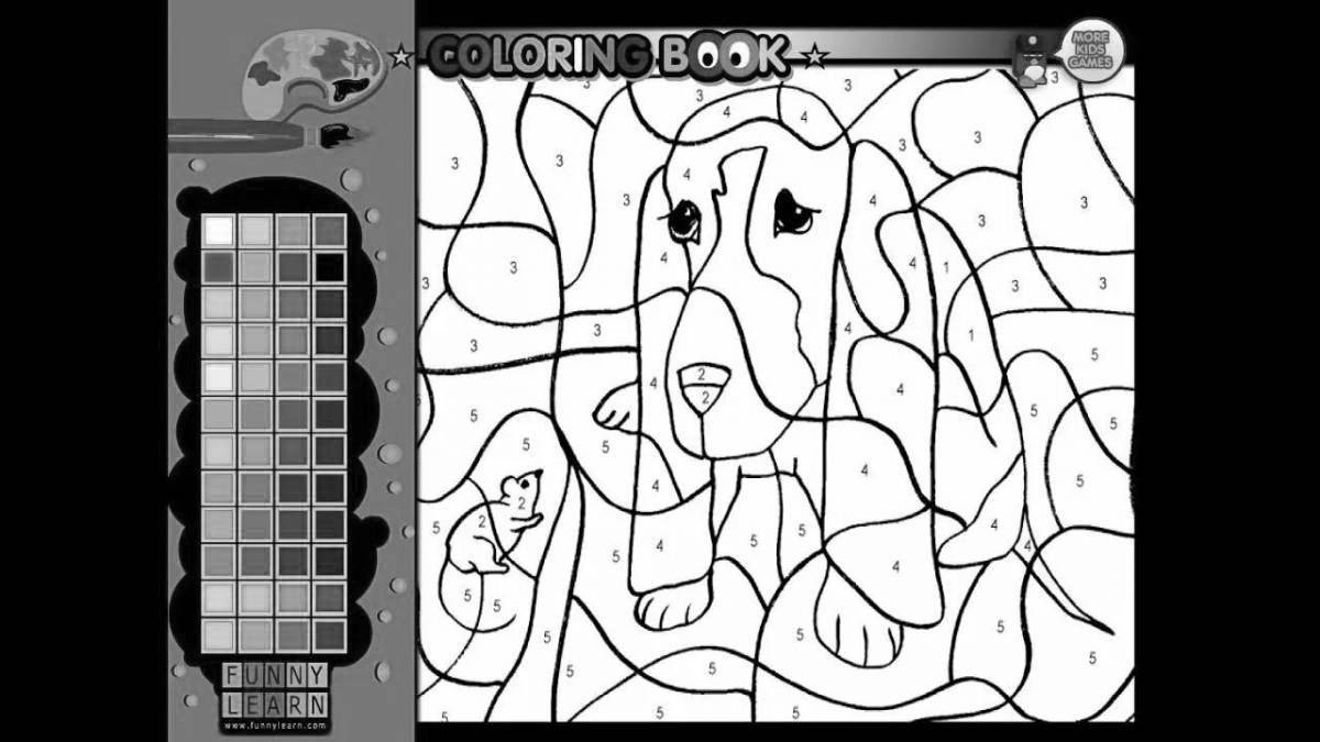 Great coloring game turn on