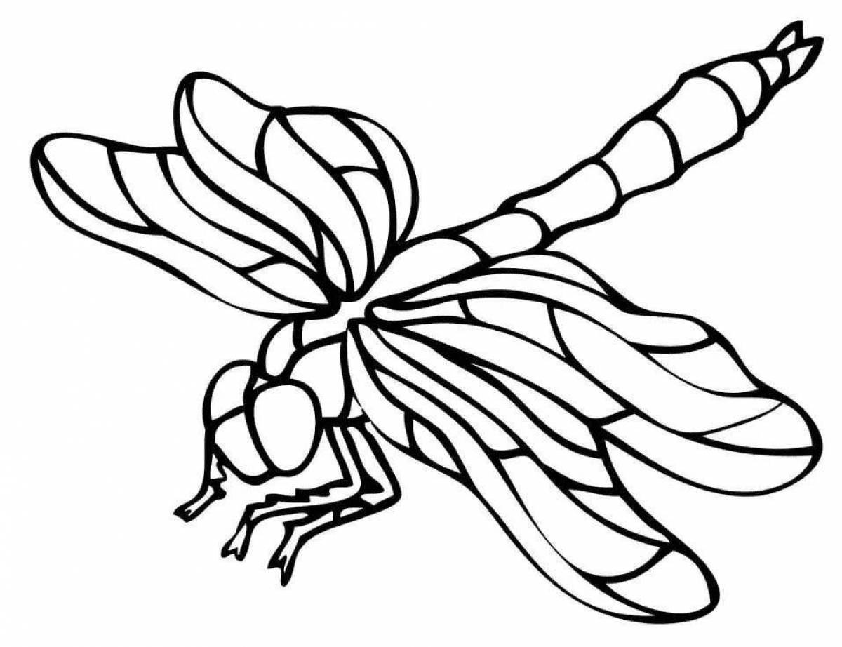 A wonderful dragonfly coloring book for kids