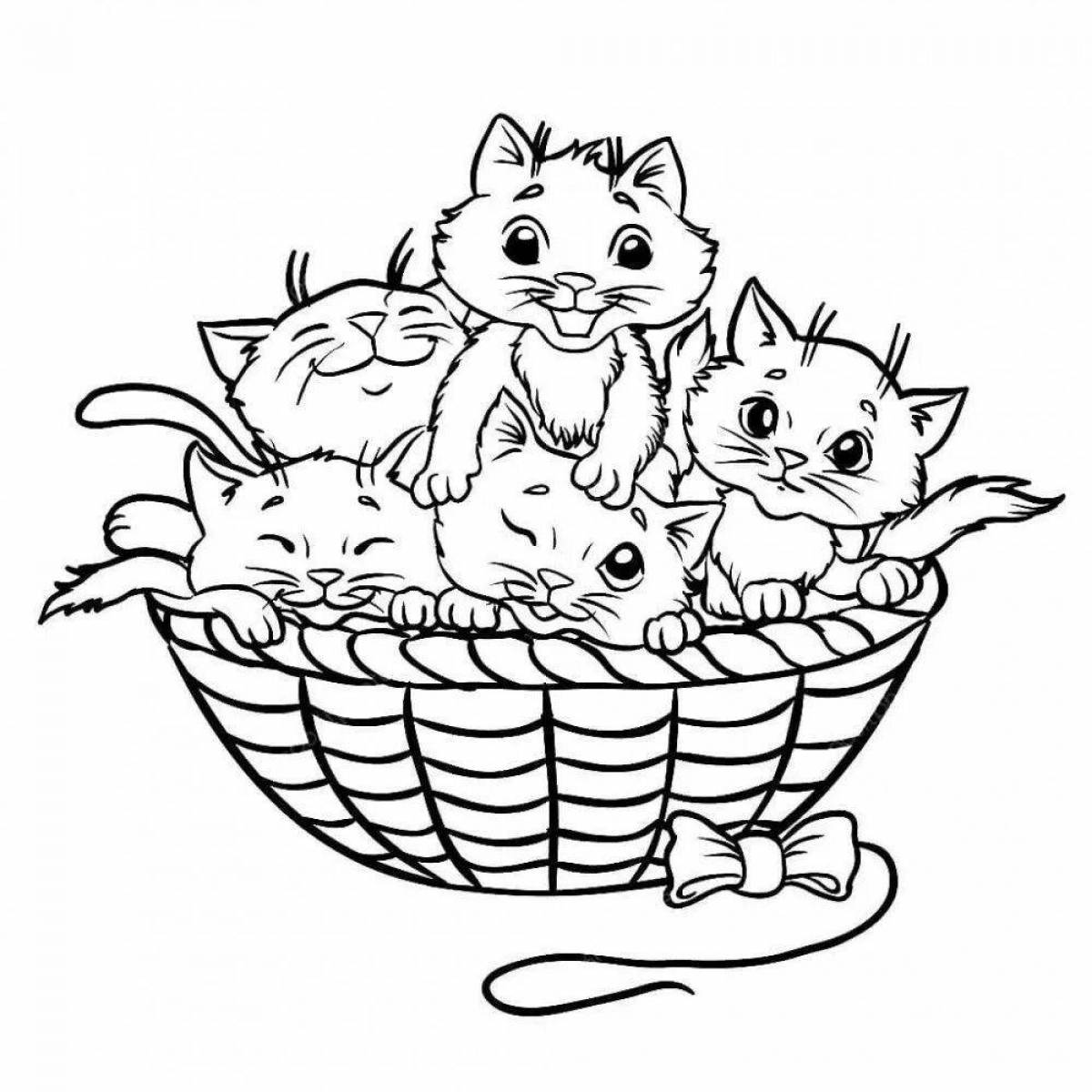 Kittens in a basket #11