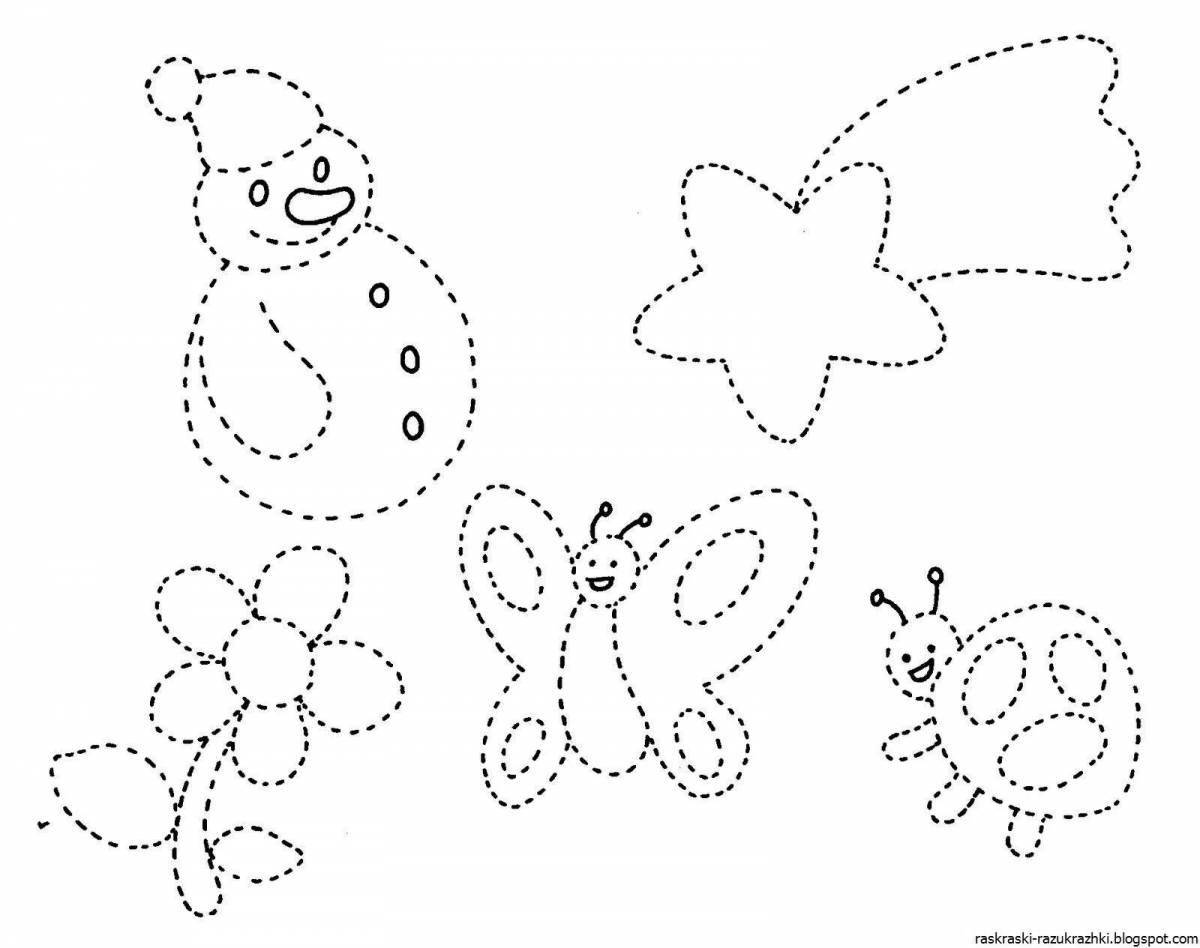 Live dotted coloring for kids
