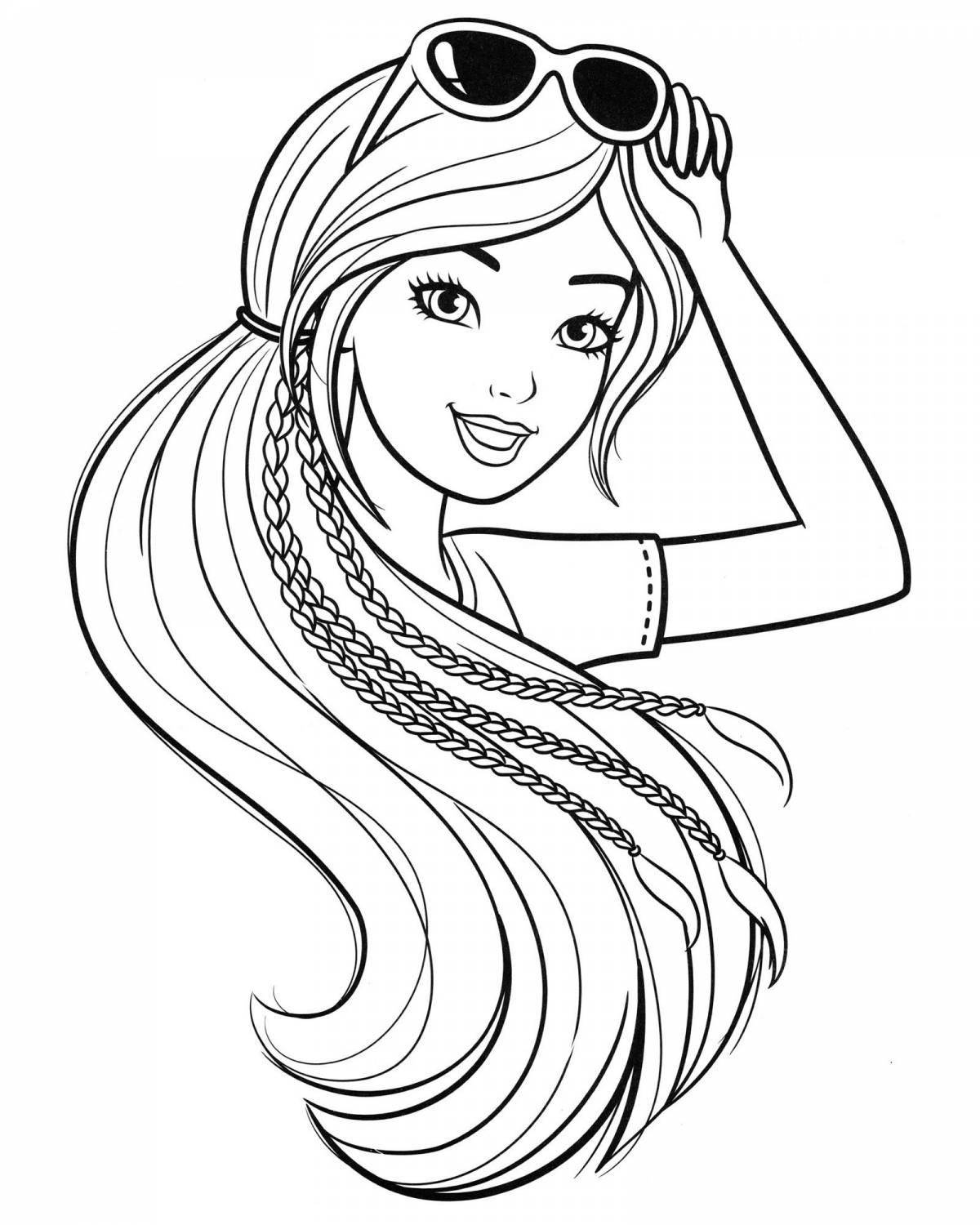 Charming coloring book for girls 9 years old