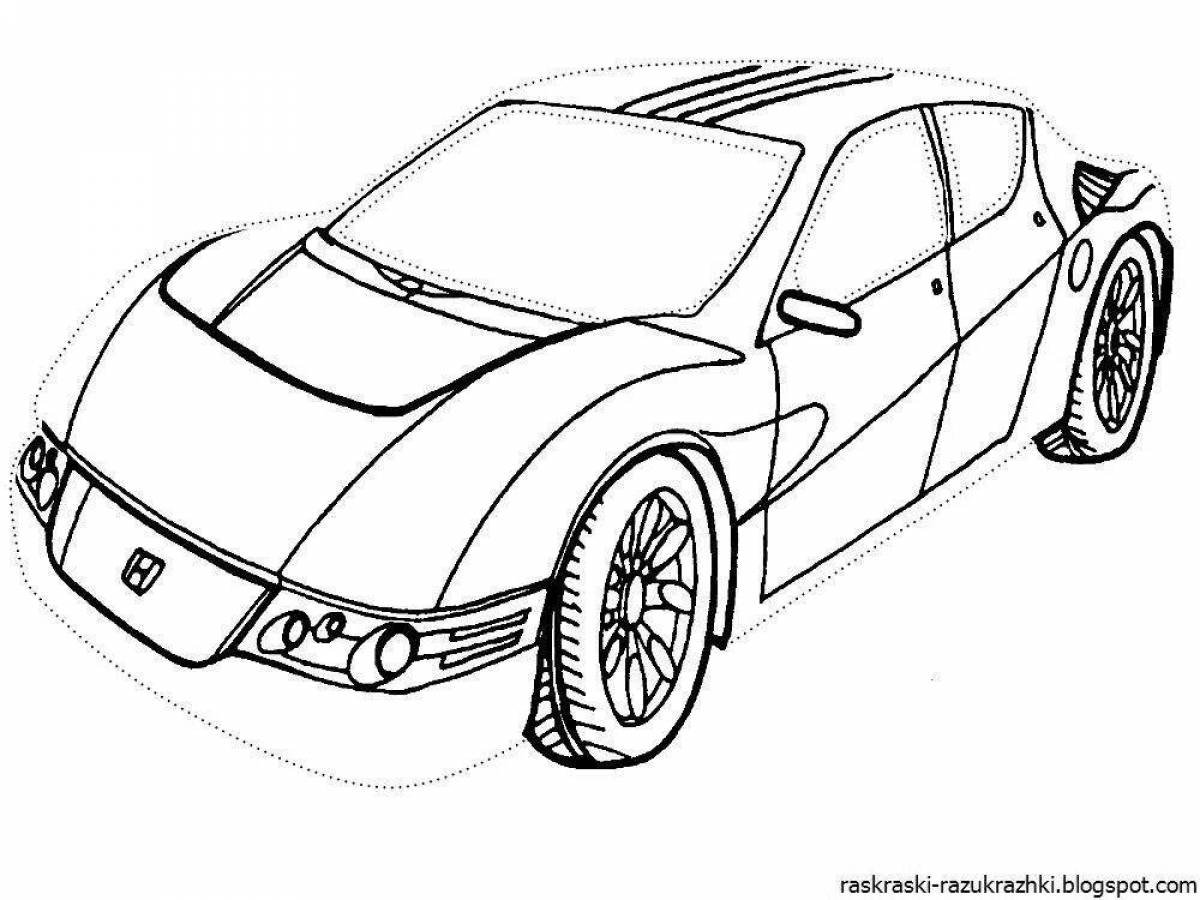 Fun coloring car for 10 year old boys