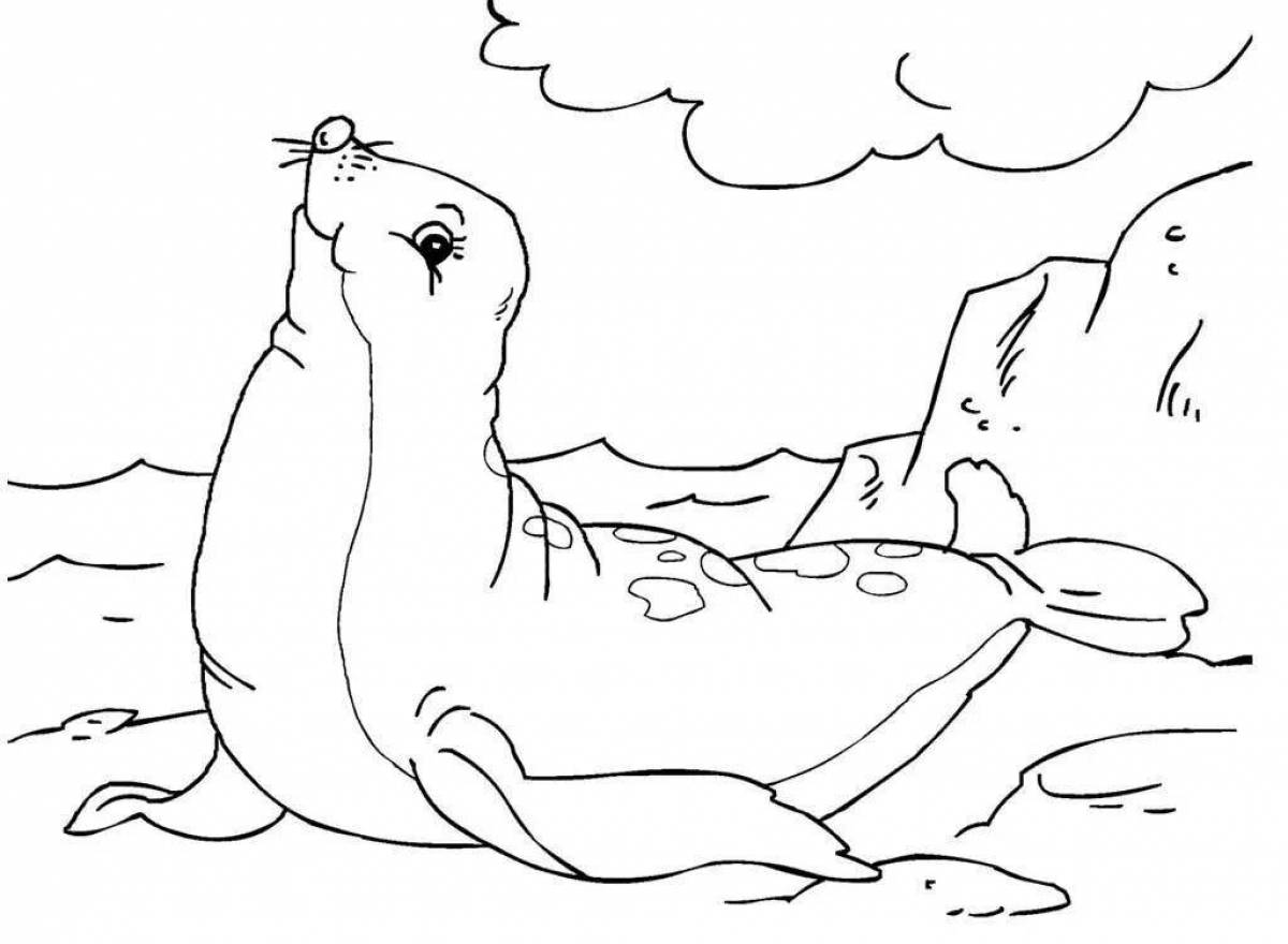 Wonderful coloring pages animals of the north