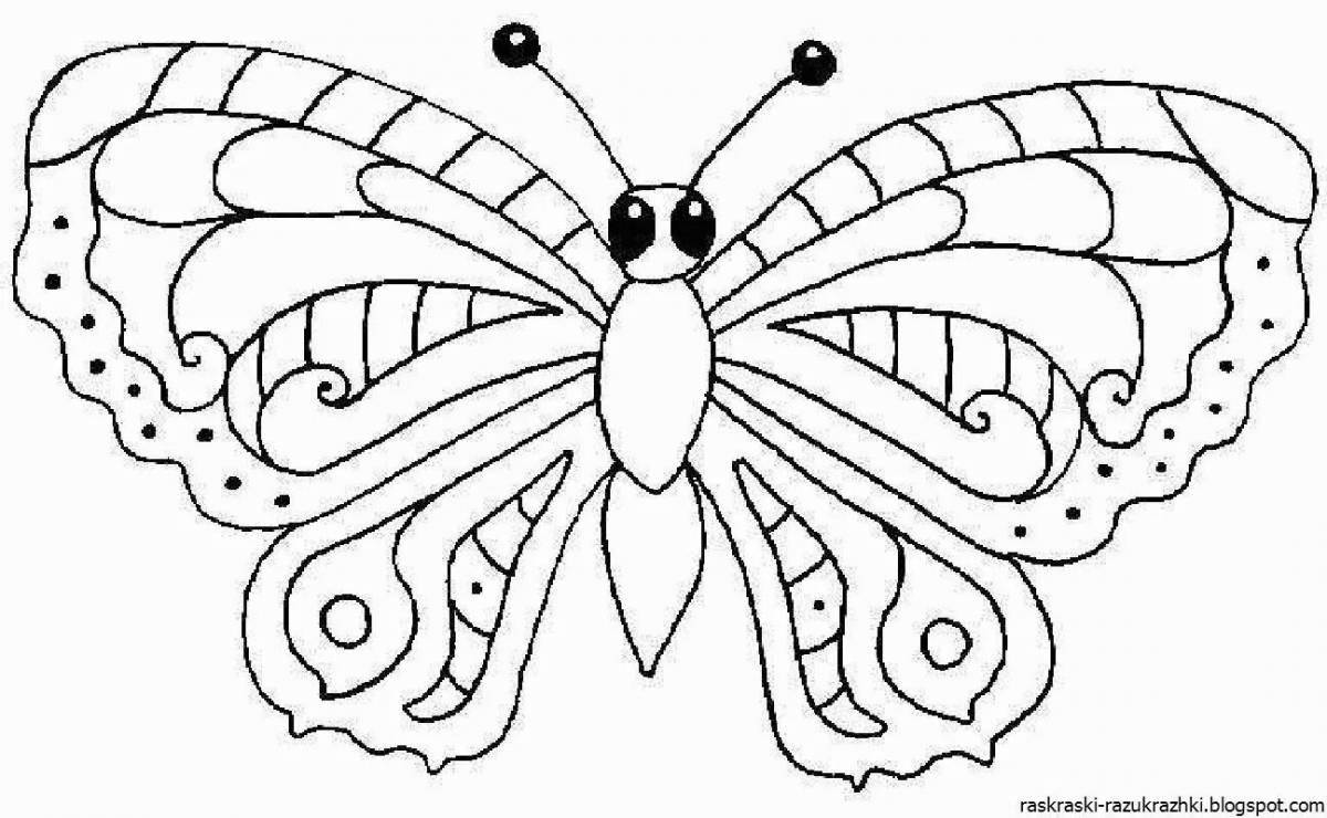 Charming butterfly coloring book for kids 5-6 years old