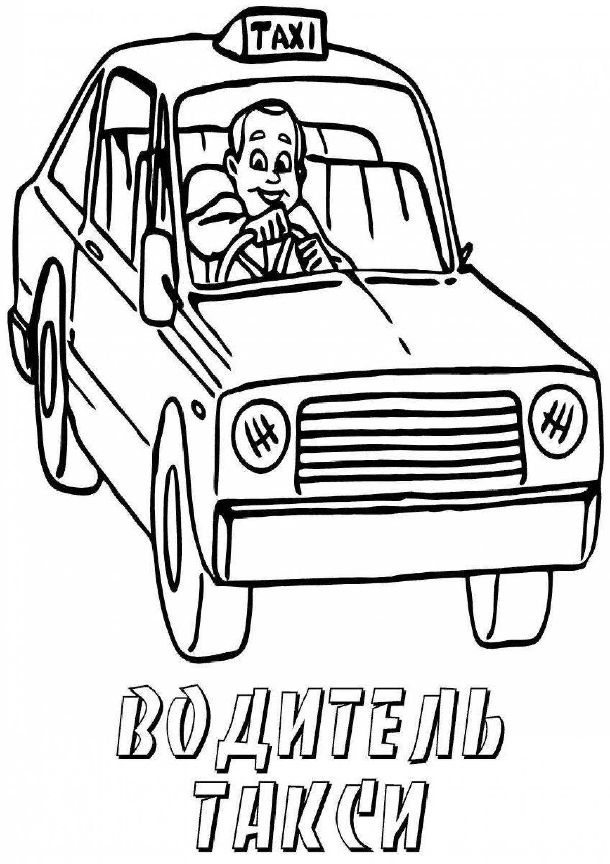 Adventure Driver Coloring Page