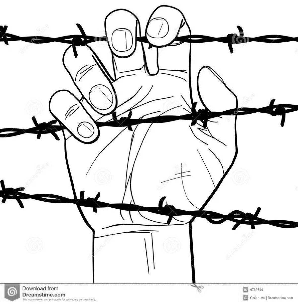 Haunted Holocaust Coloring Page