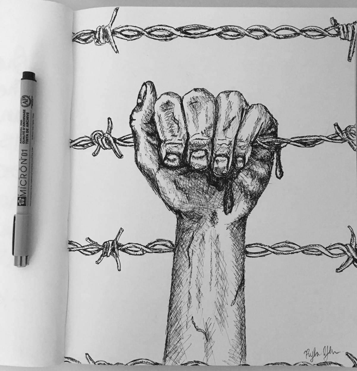 Coloring book mournful holocaust