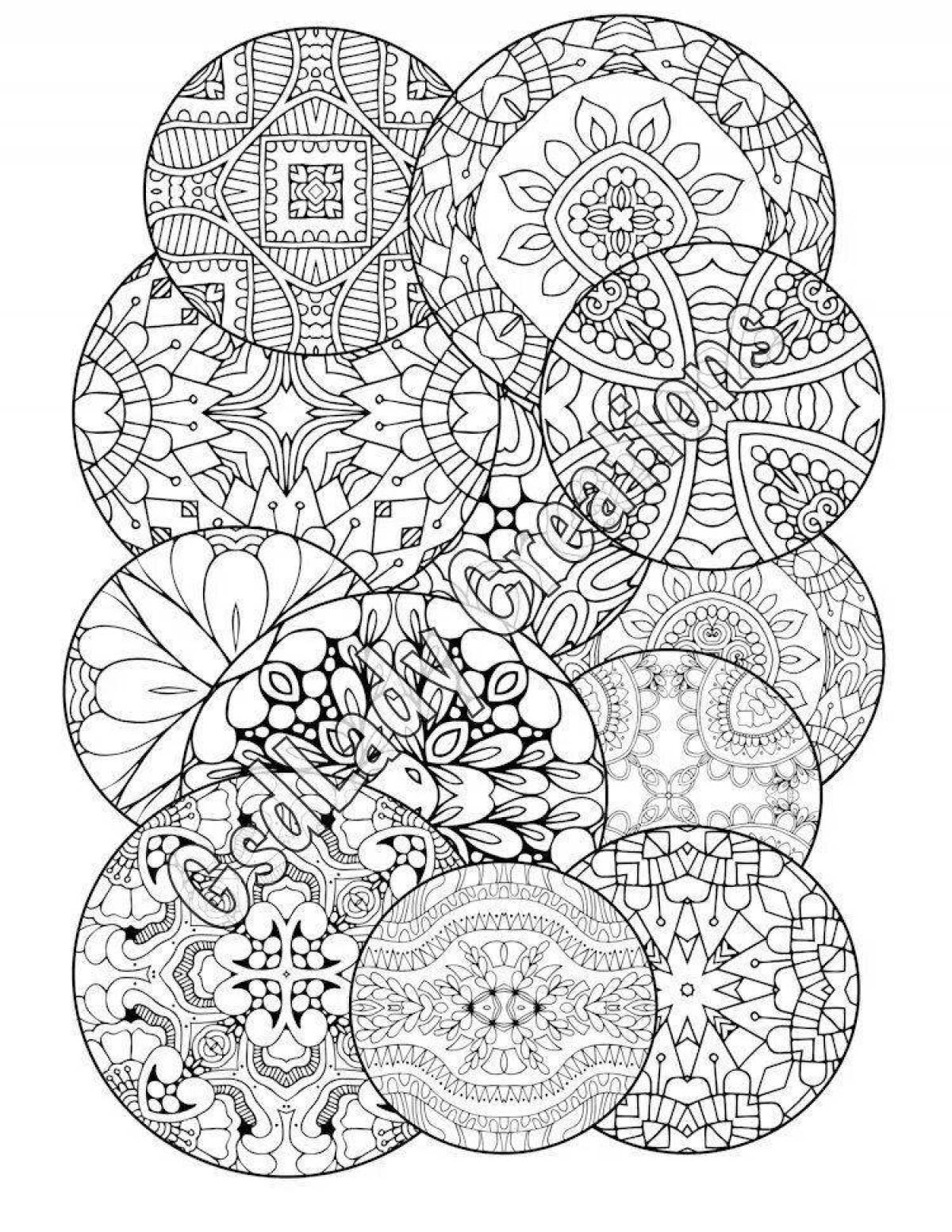 Blissful zendoodle coloring book