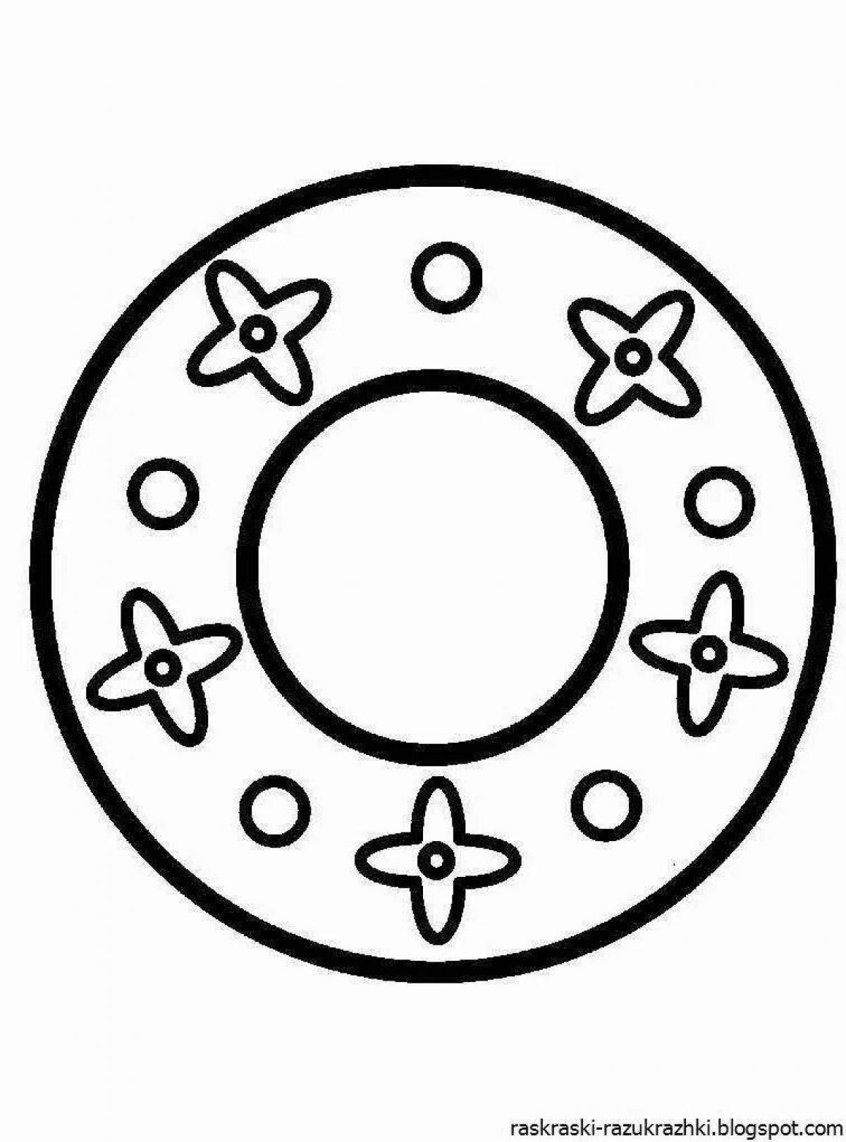 Living plate coloring page