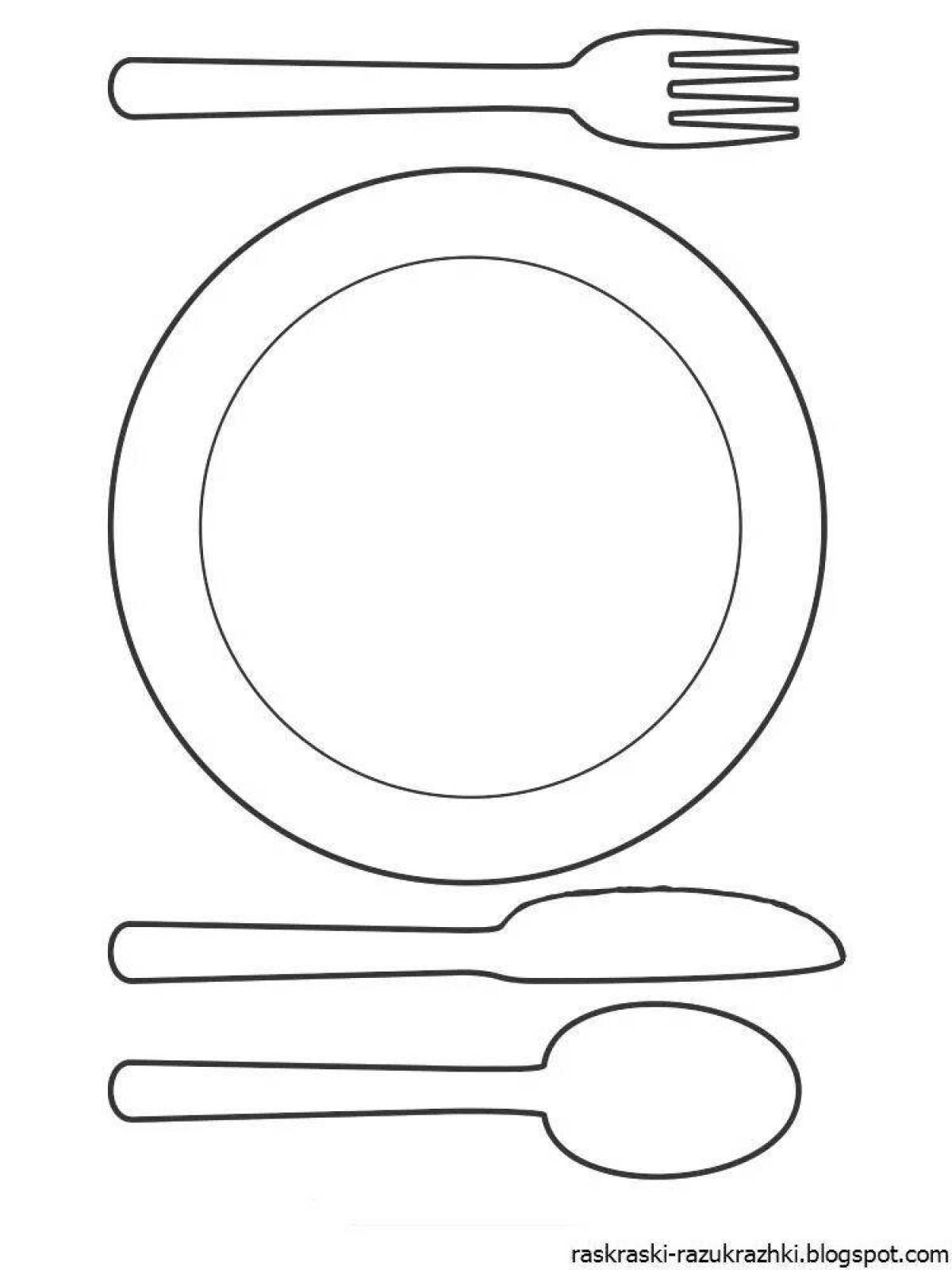 Courtesy plate coloring page