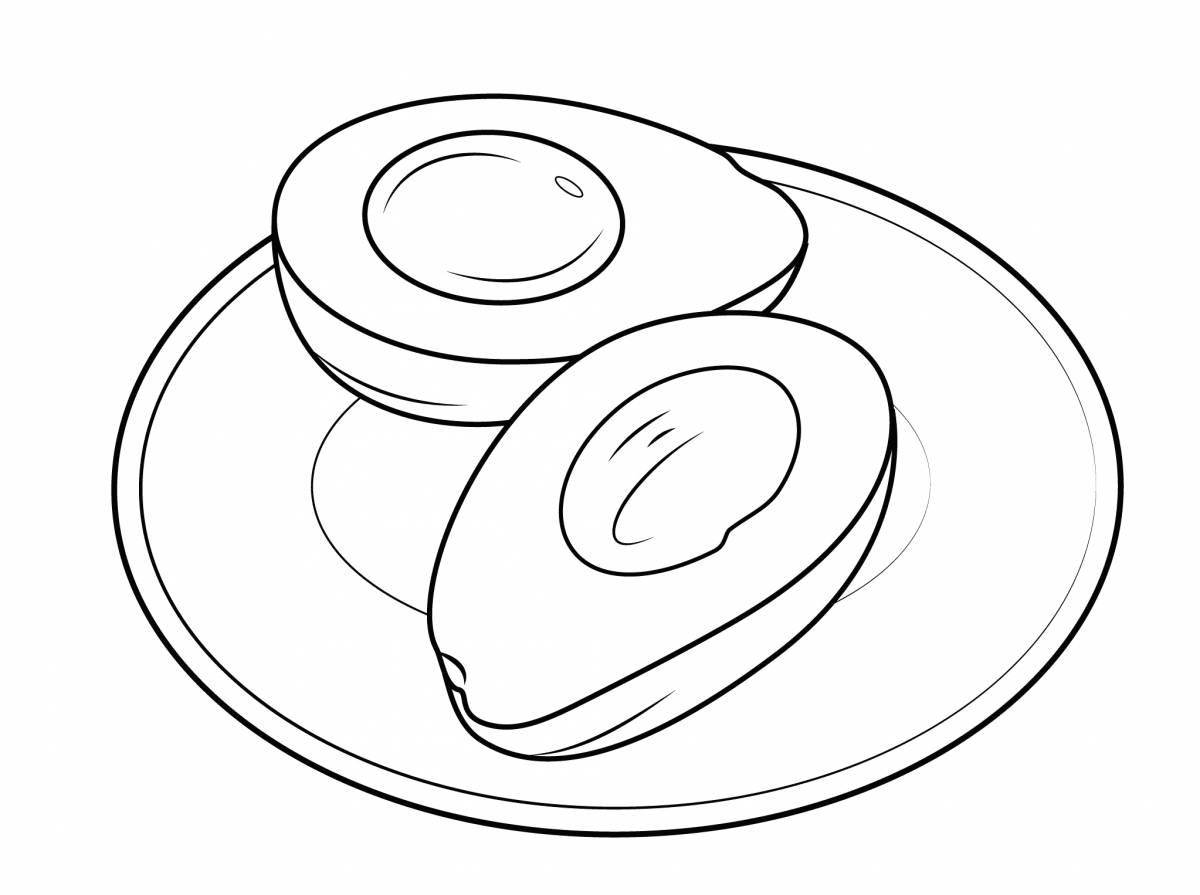 Gracious plate coloring page