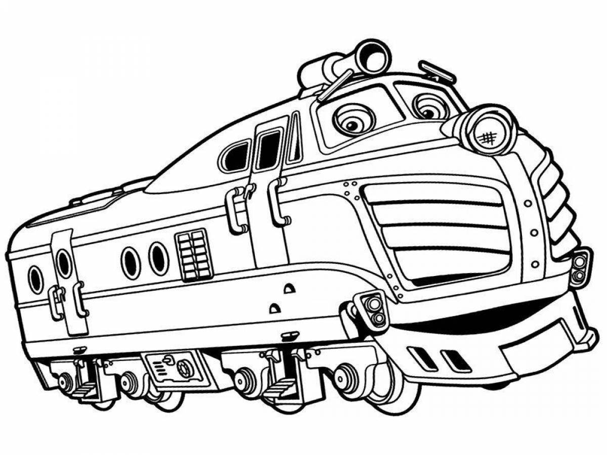 Awesome chuggington coloring page