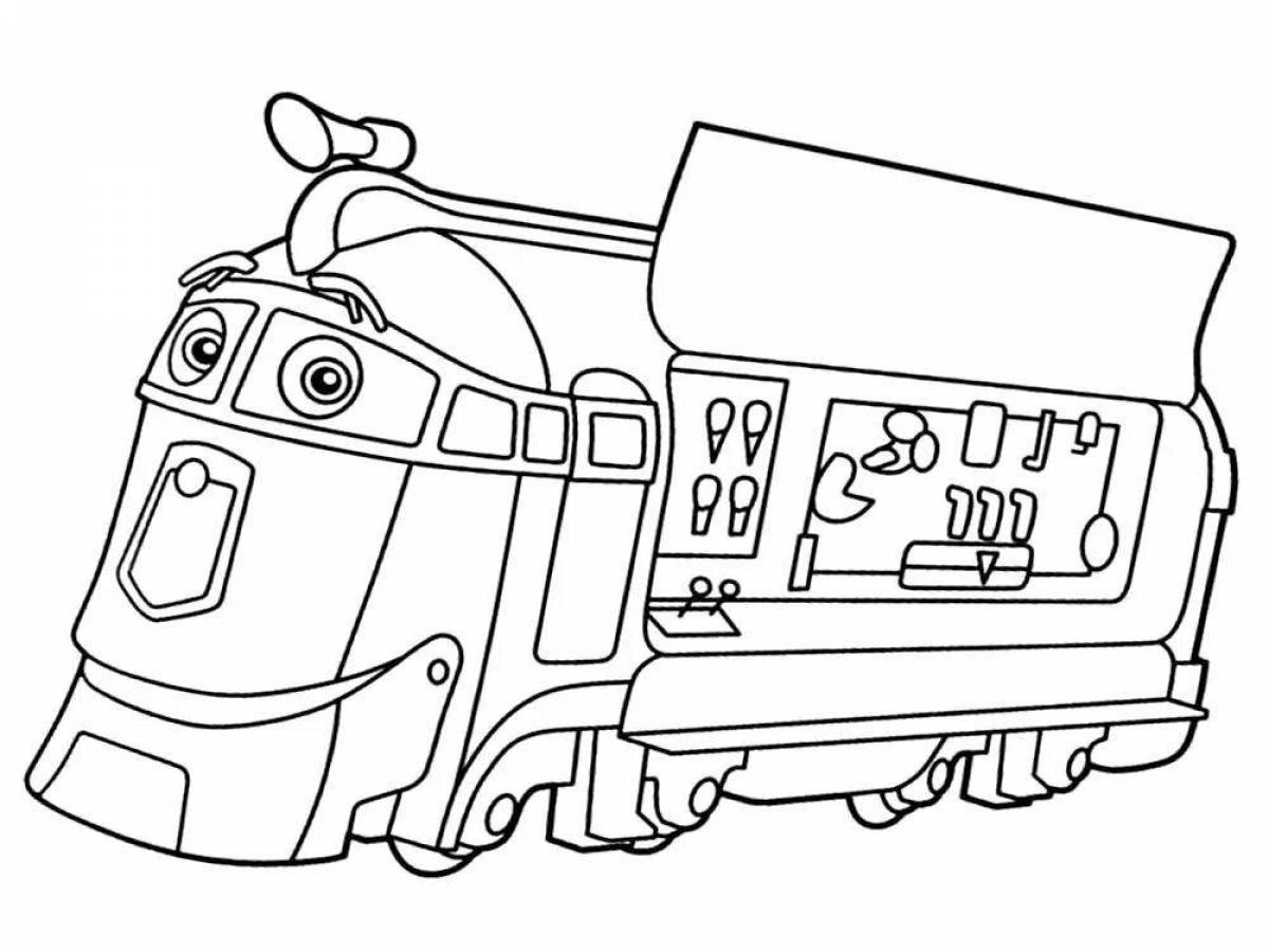 Раскраска поезд Чагинтон